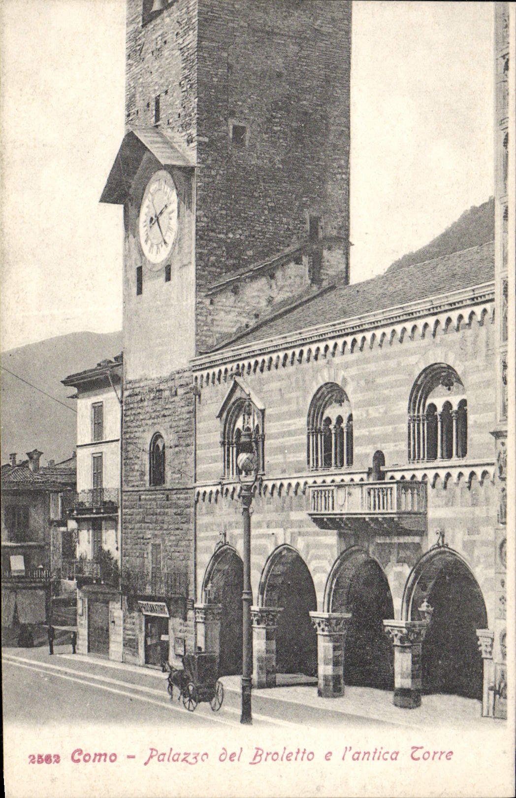 CPA Como Palazzo del Broletto e l'antica Tore