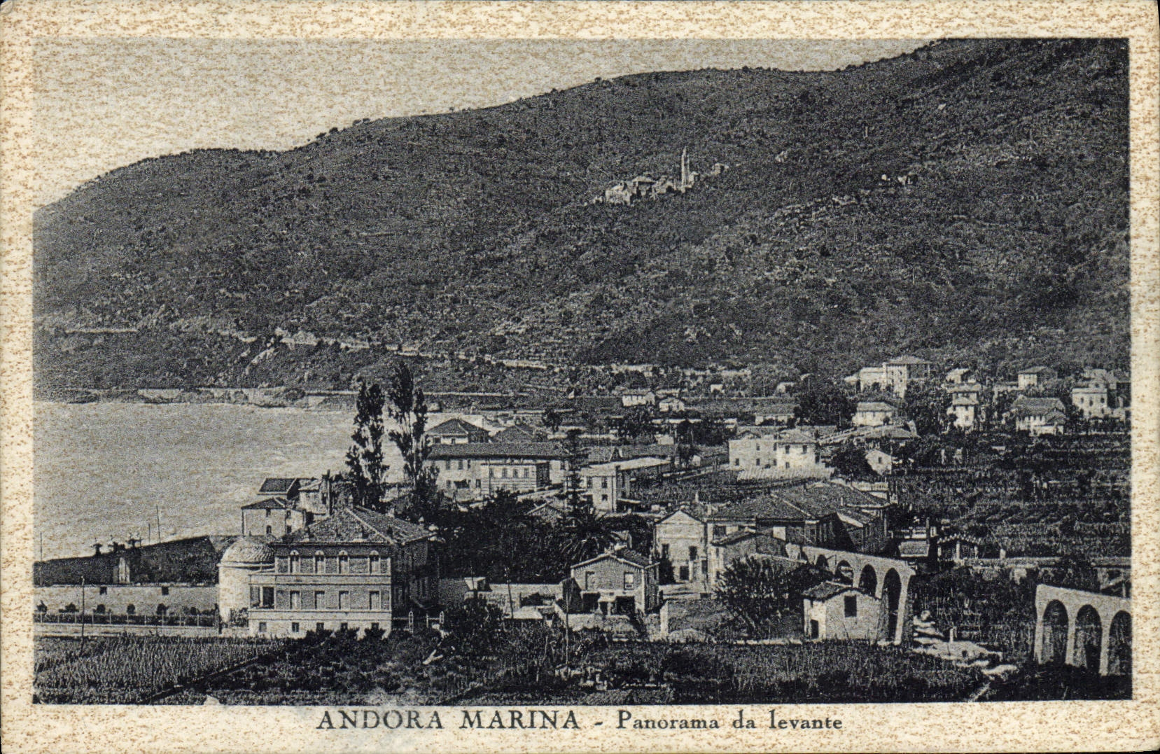 Panorama DA Levante del puerto deportivo de Andora de la POSTAL de la VENDIMIA