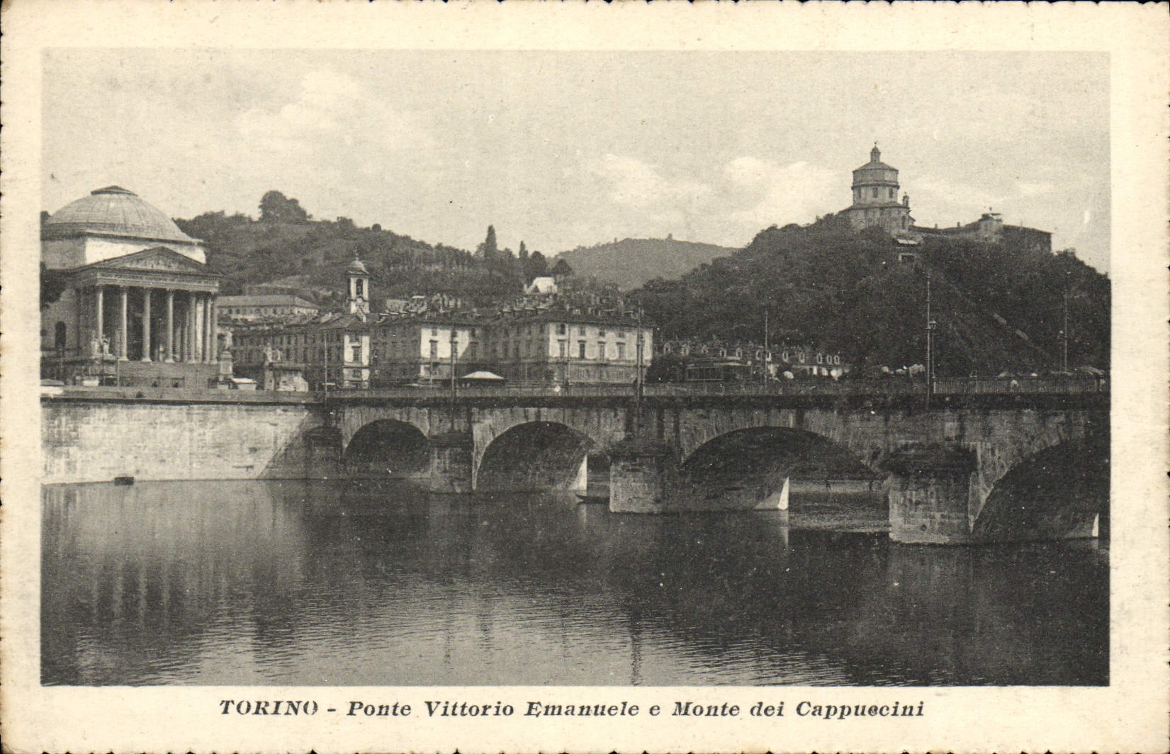CPA Torino Ponte Vittorio Emanuele Monte Dei Cappuccini