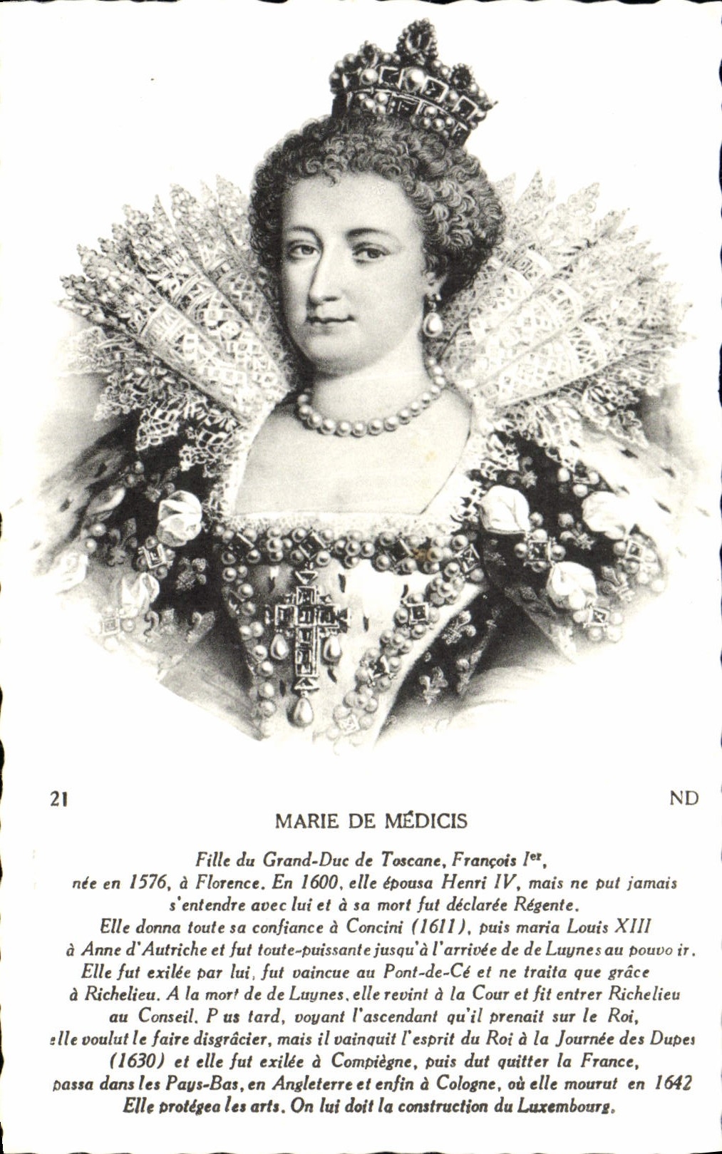 CPA Marie De Medicis Fille Du Grand Duc De Toscane Francois 1er