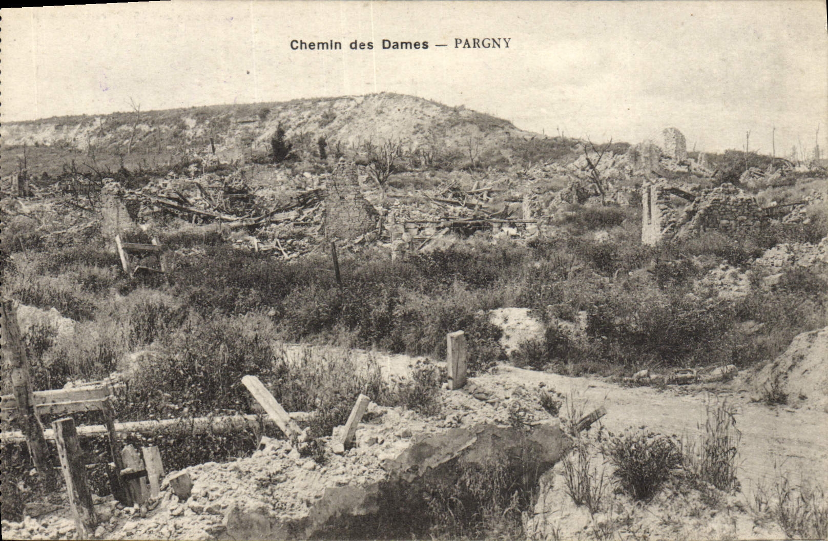 CPA Chemin Des Dames Pargny Militaria