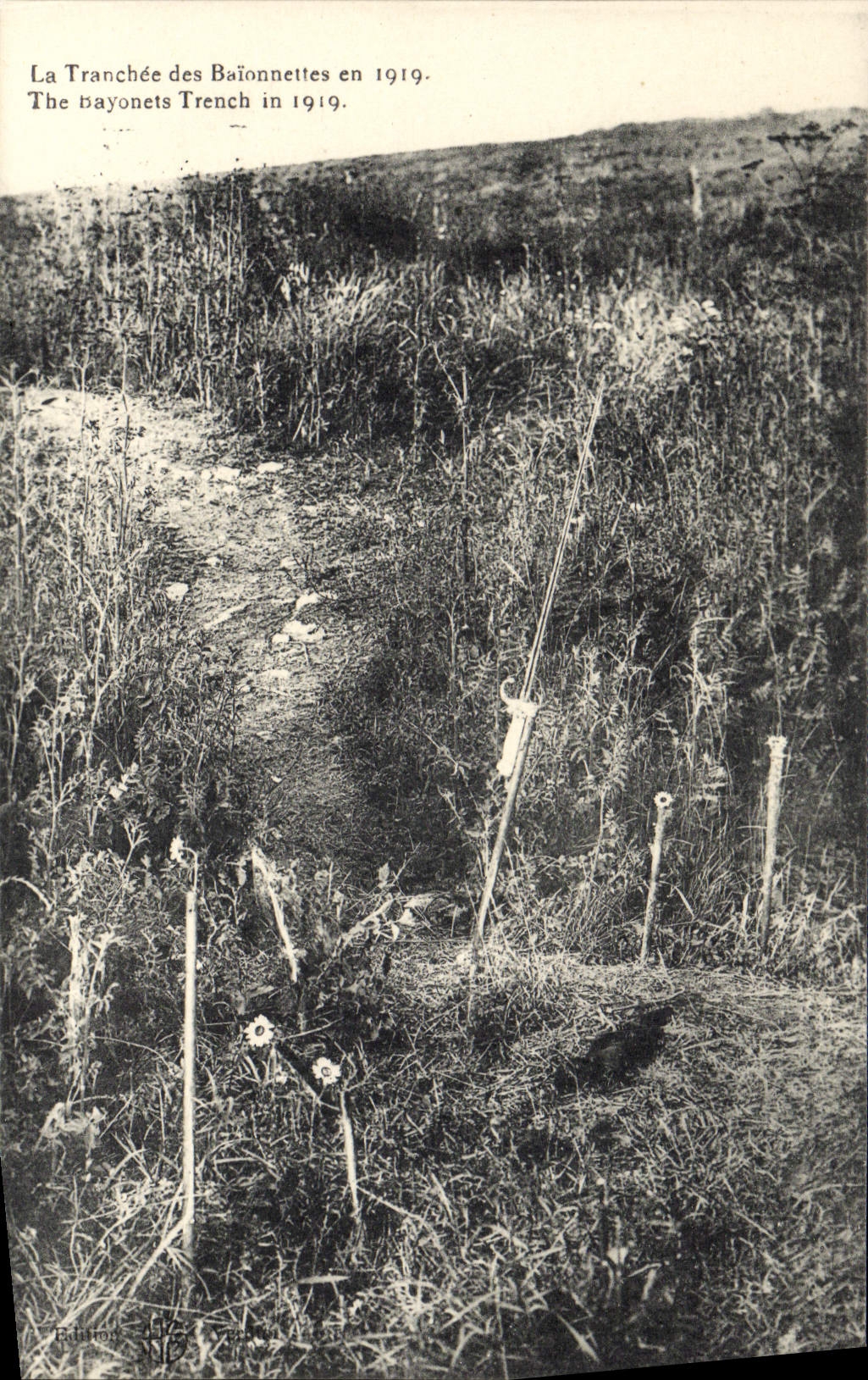 CPA La Tranchee Des Baionnettes En 1919 Militaria