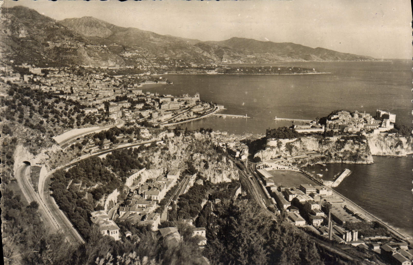 MODERN CARD Monaco View Of the Principality