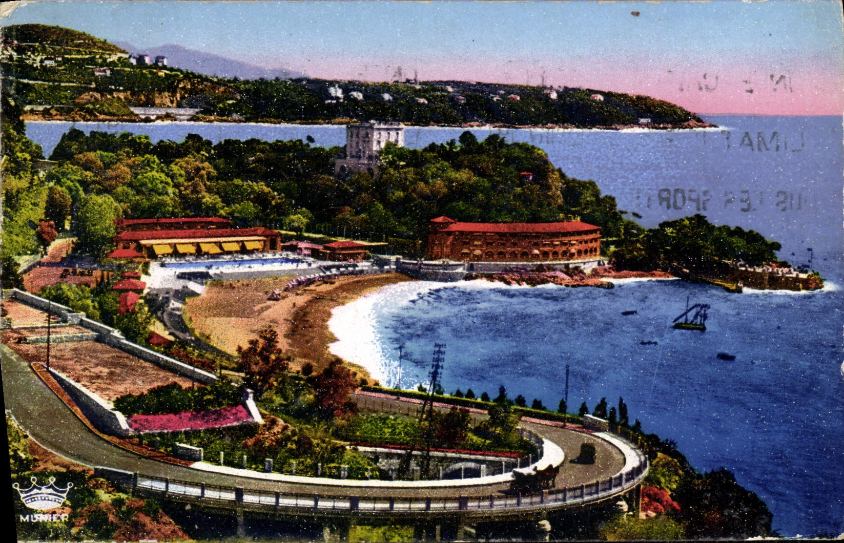 CPA Monte Carlo Le Beach Et La Cap Martin