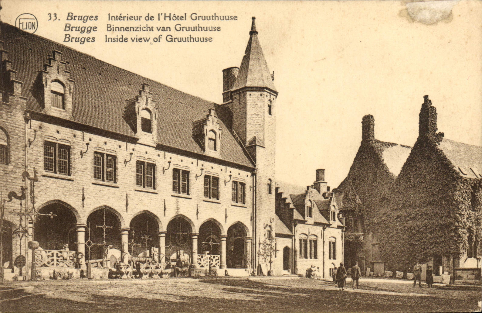 CPA Bruges Interieur De I'Hotel Gruuthuuse