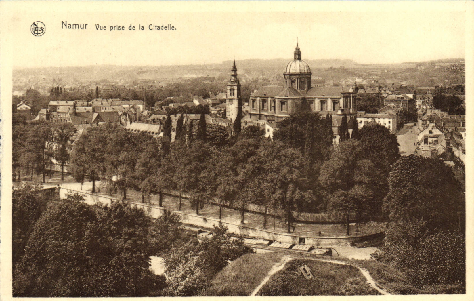 VINTAGE POSTCARD Namur Seen from Of the Citadel