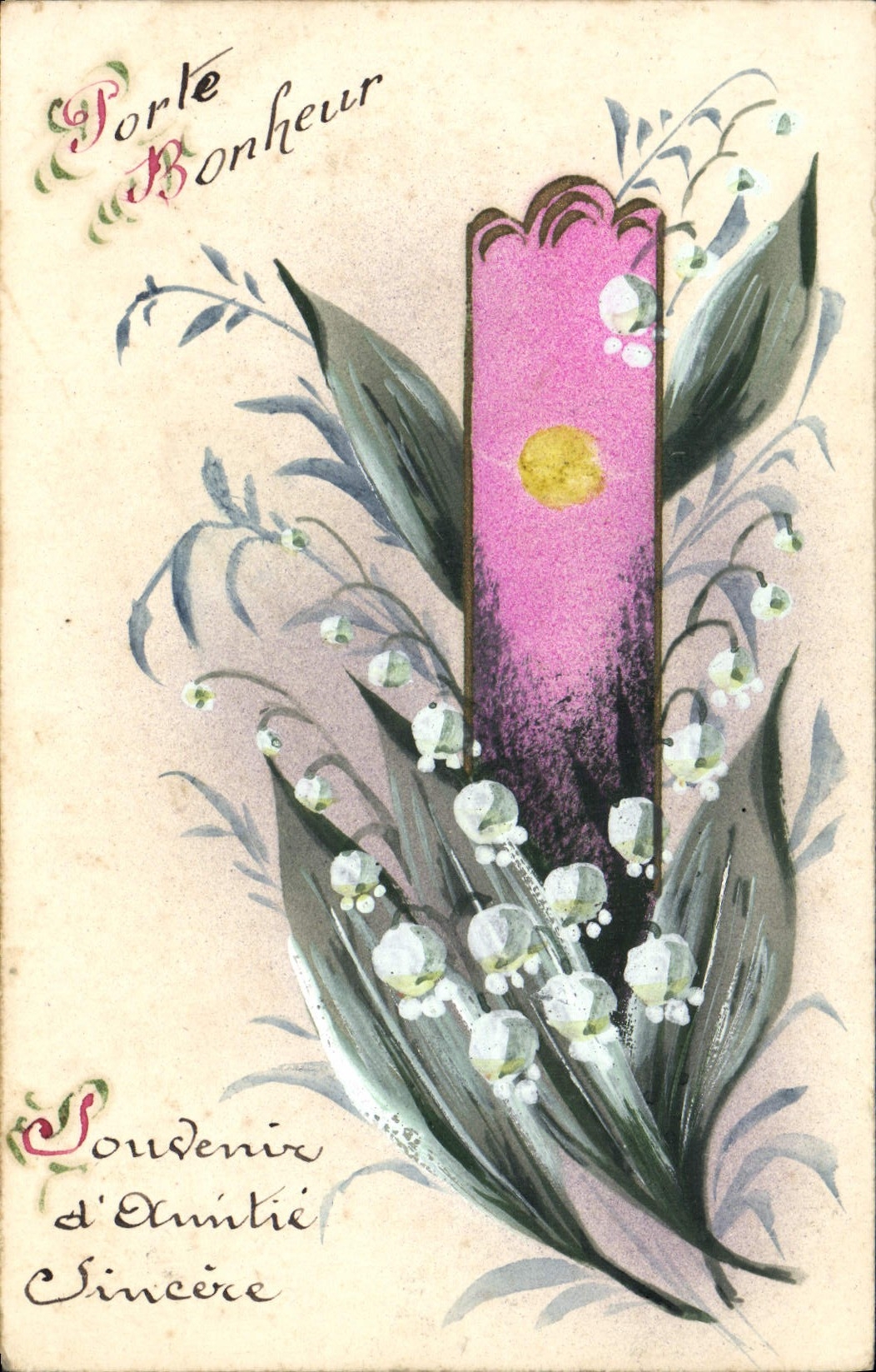 CPA Fantaisie Fleurs Muguet