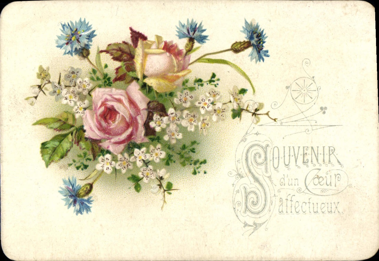 CPA Fantaisie Fleurs