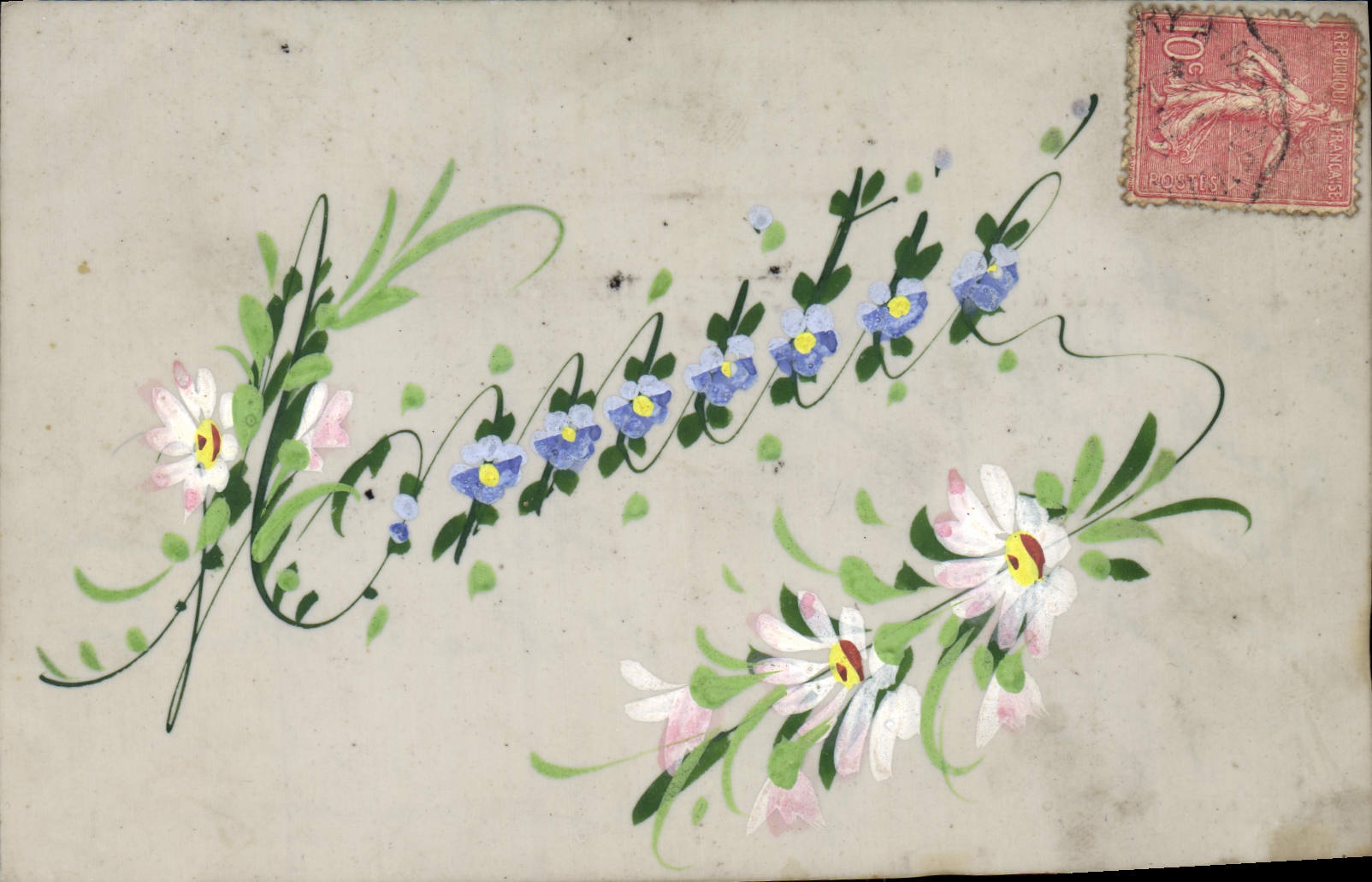 CPA Fantaisie Fleurs