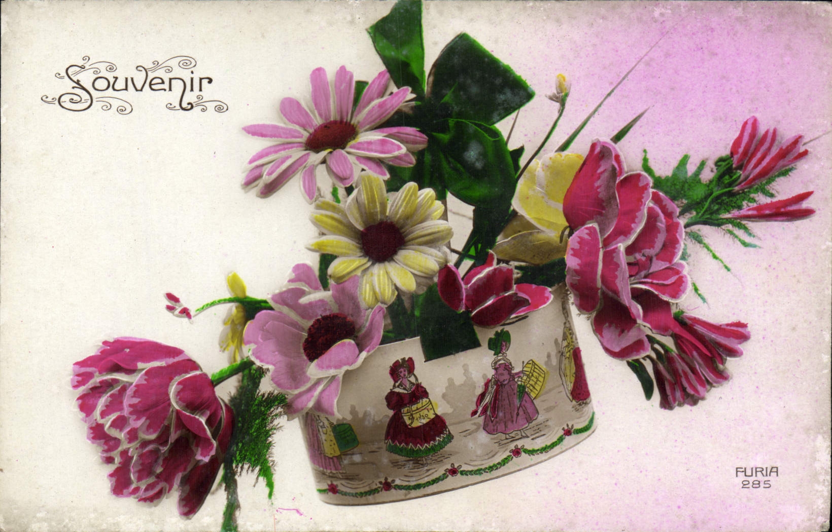 CPA Fantaisie Fleurs