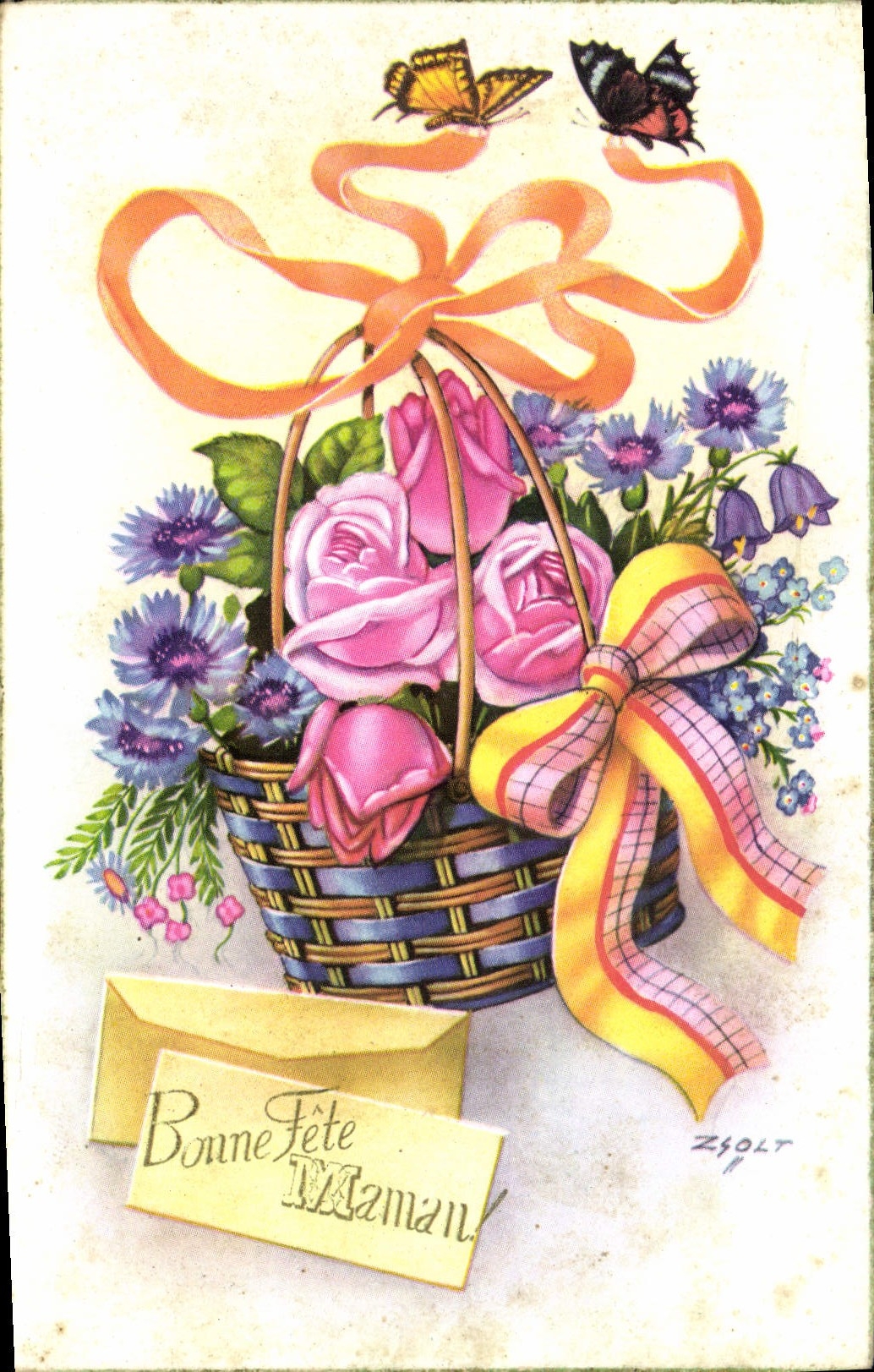 CPA Fantaisie Fleurs