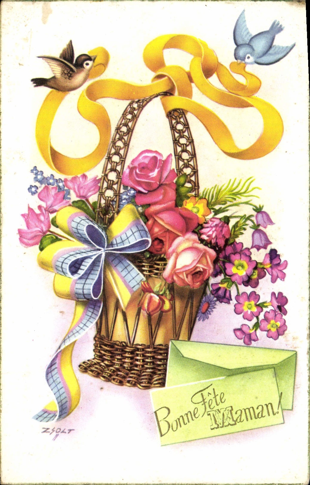 CPA Fantaisie Fleurs