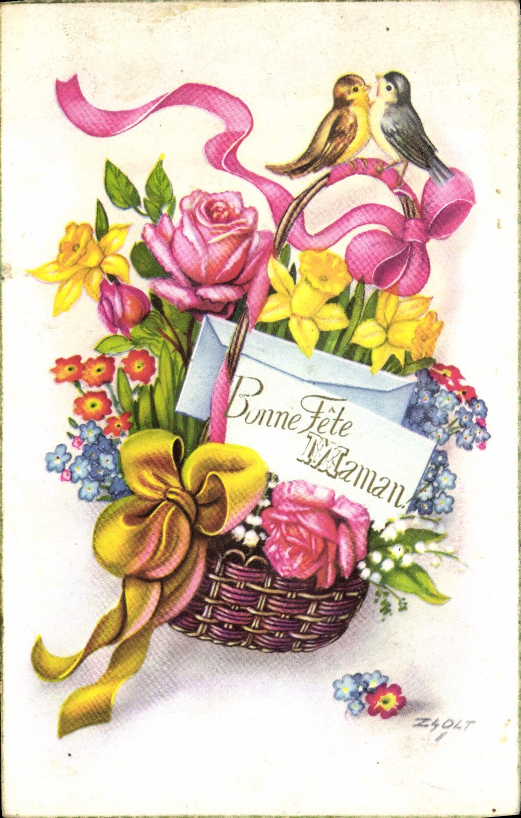 CPA Fantaisie Fleurs