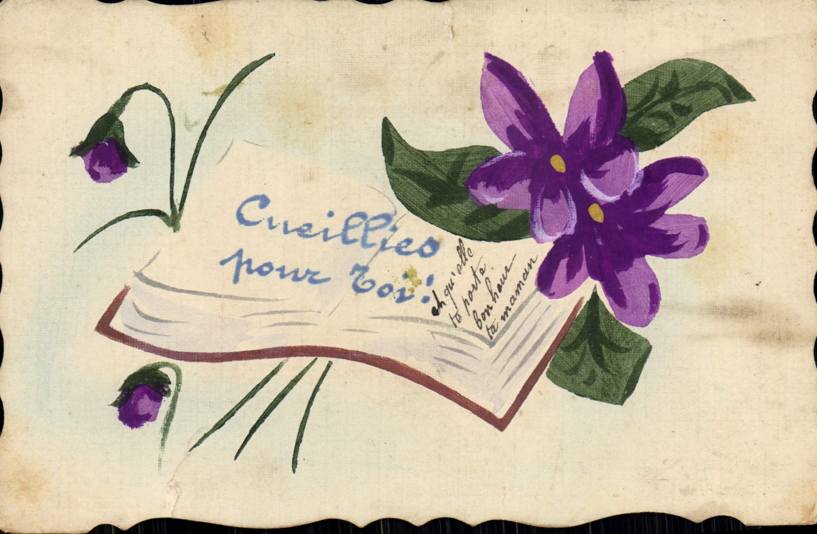 CPA Fantaisie Fleurs