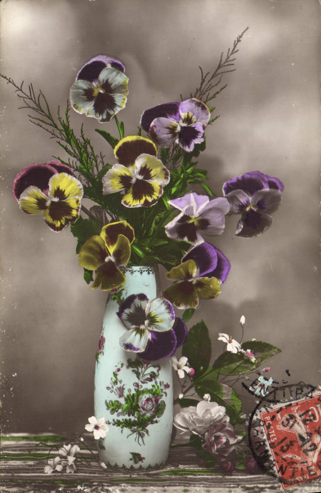 CPA Fantaisie Fleurs