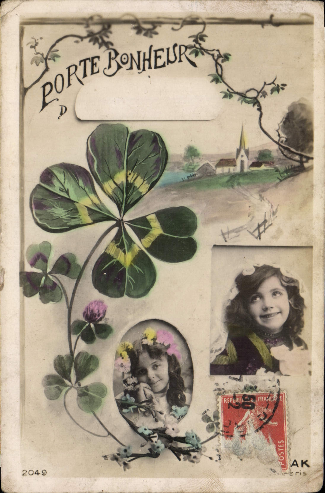 CPA Fantaisie Enfant Trefle