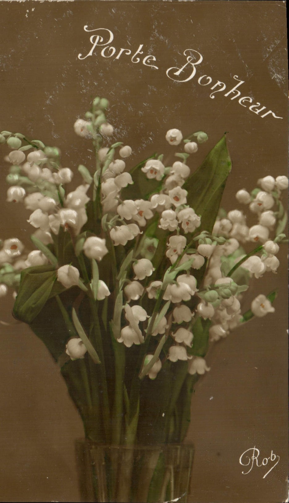 CPA Fantaisie Fleurs Muguet