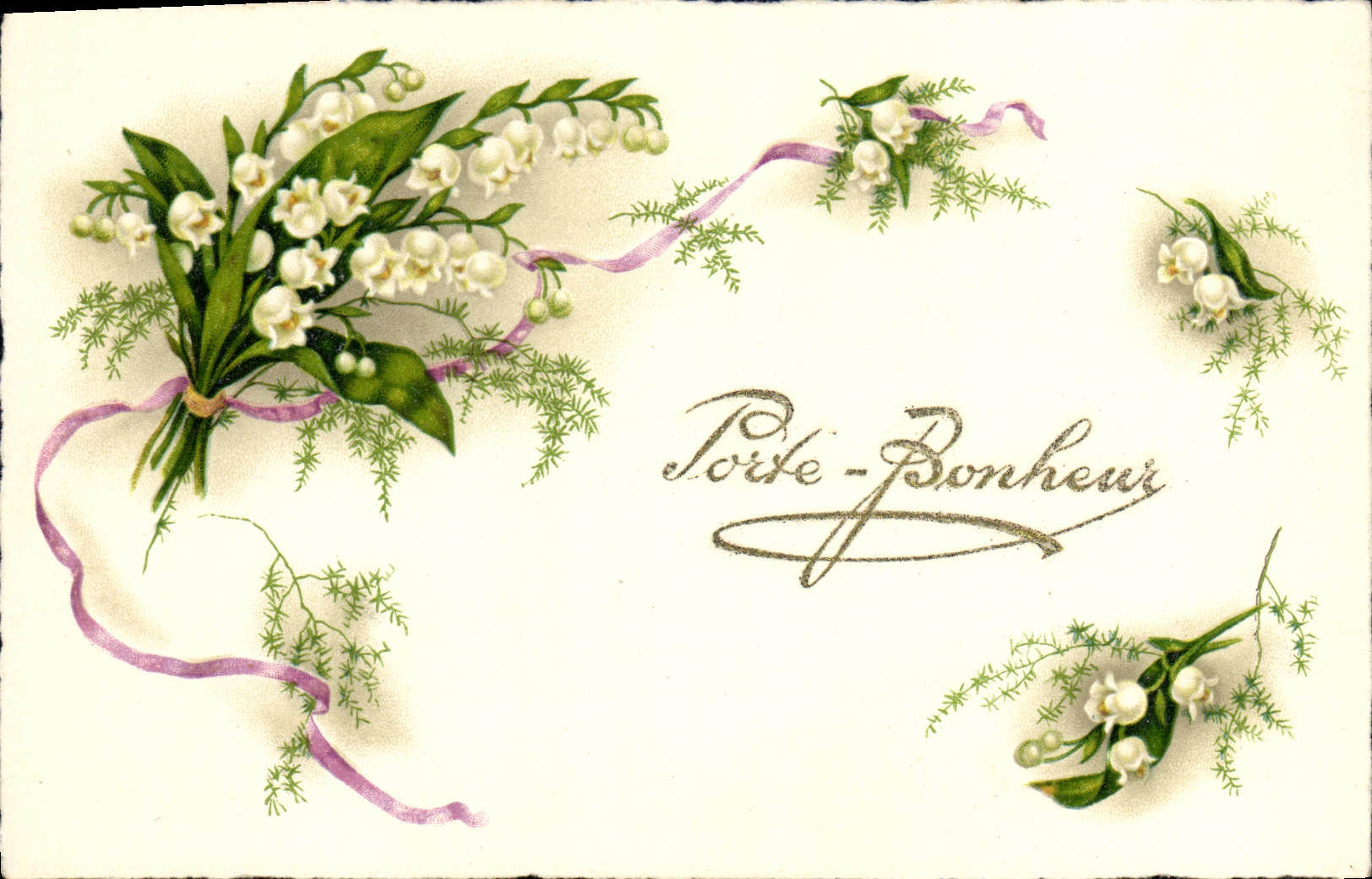 CPA Fantaisie Fleurs Muguet