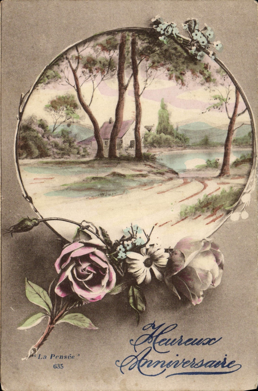 CPA Fantaisie Fleurs