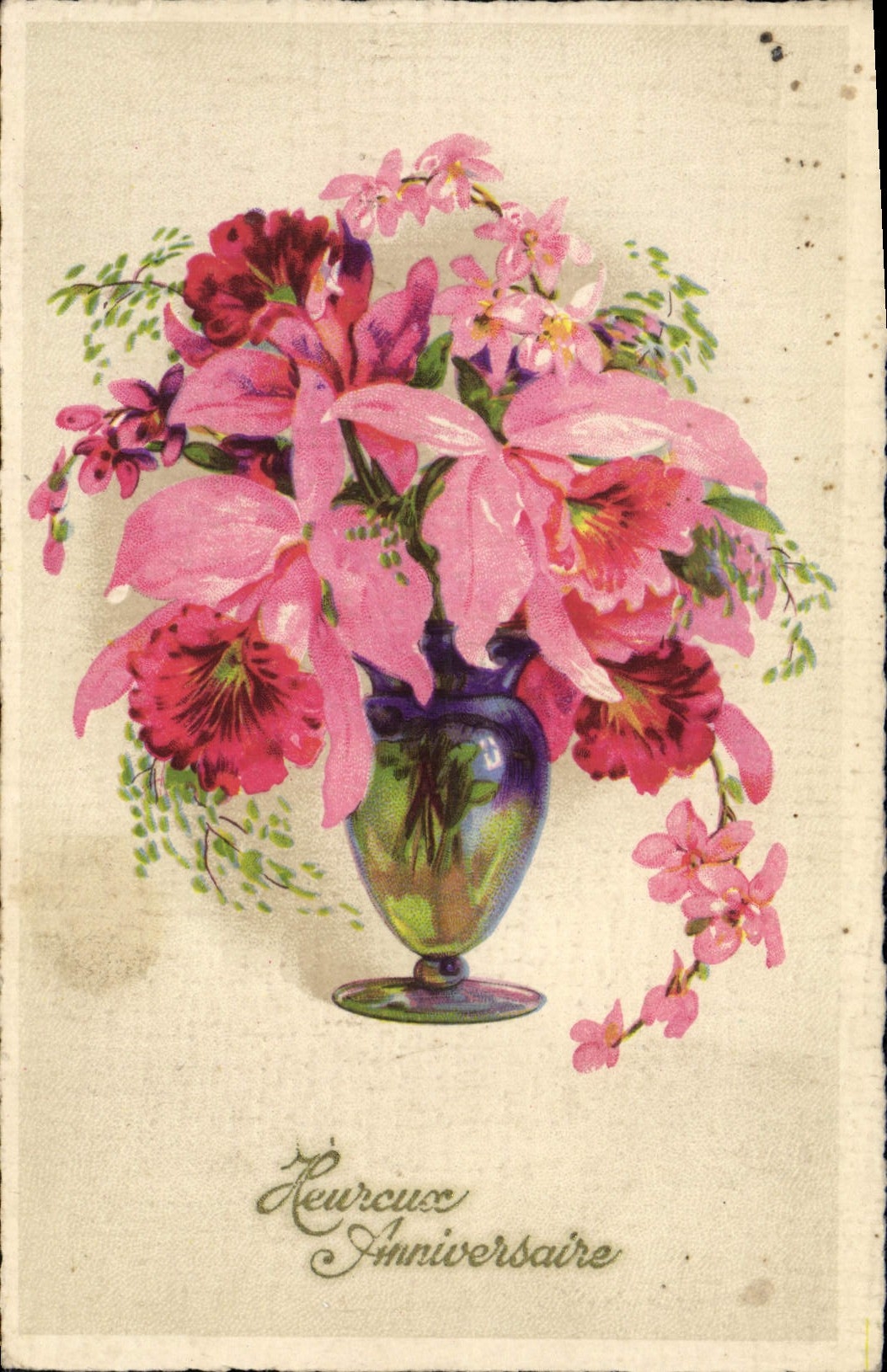 CPA Fantaisie Fleurs