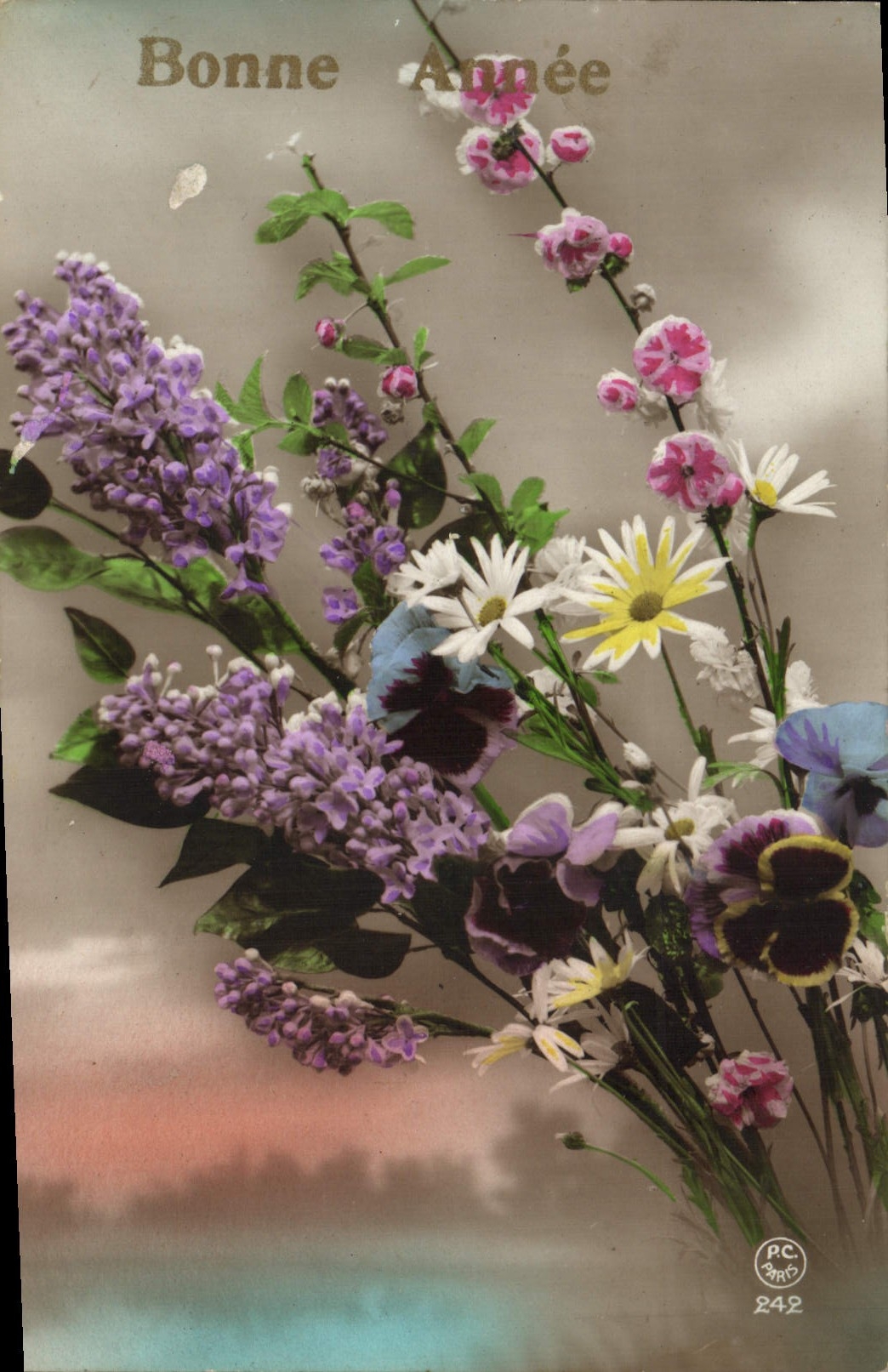 CPA Fantaisie Fleurs