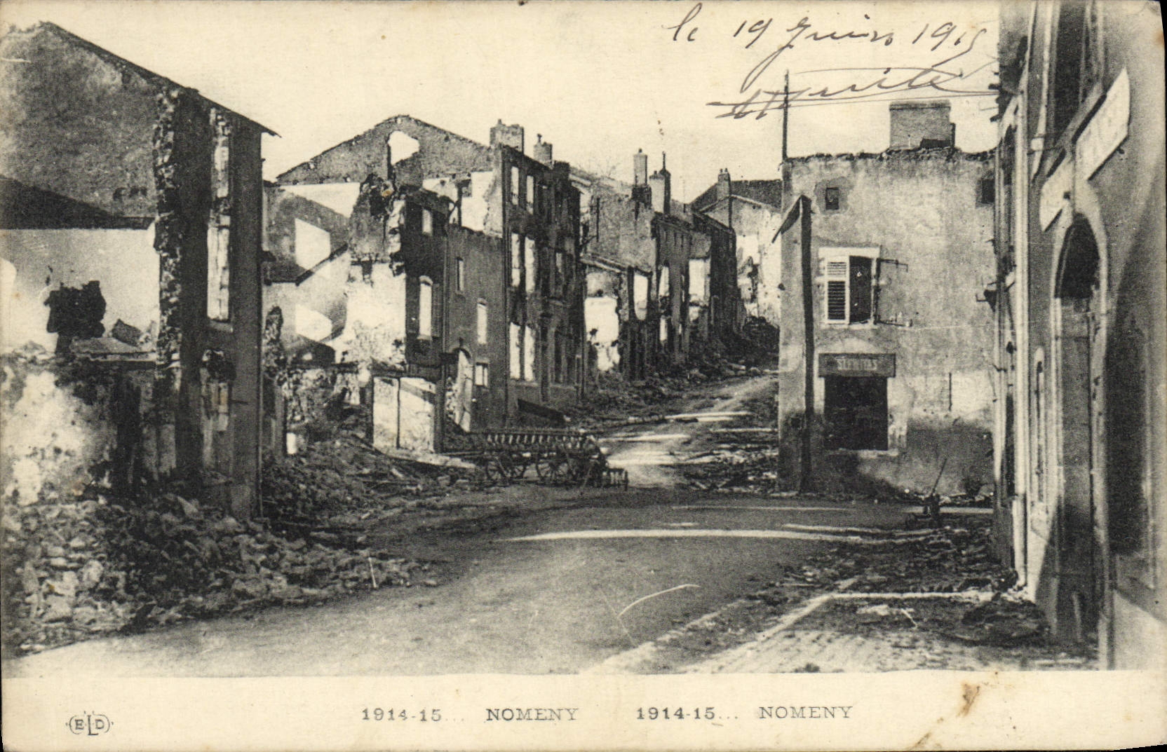 VINTAGE POSTCARD Nomeny Militaria