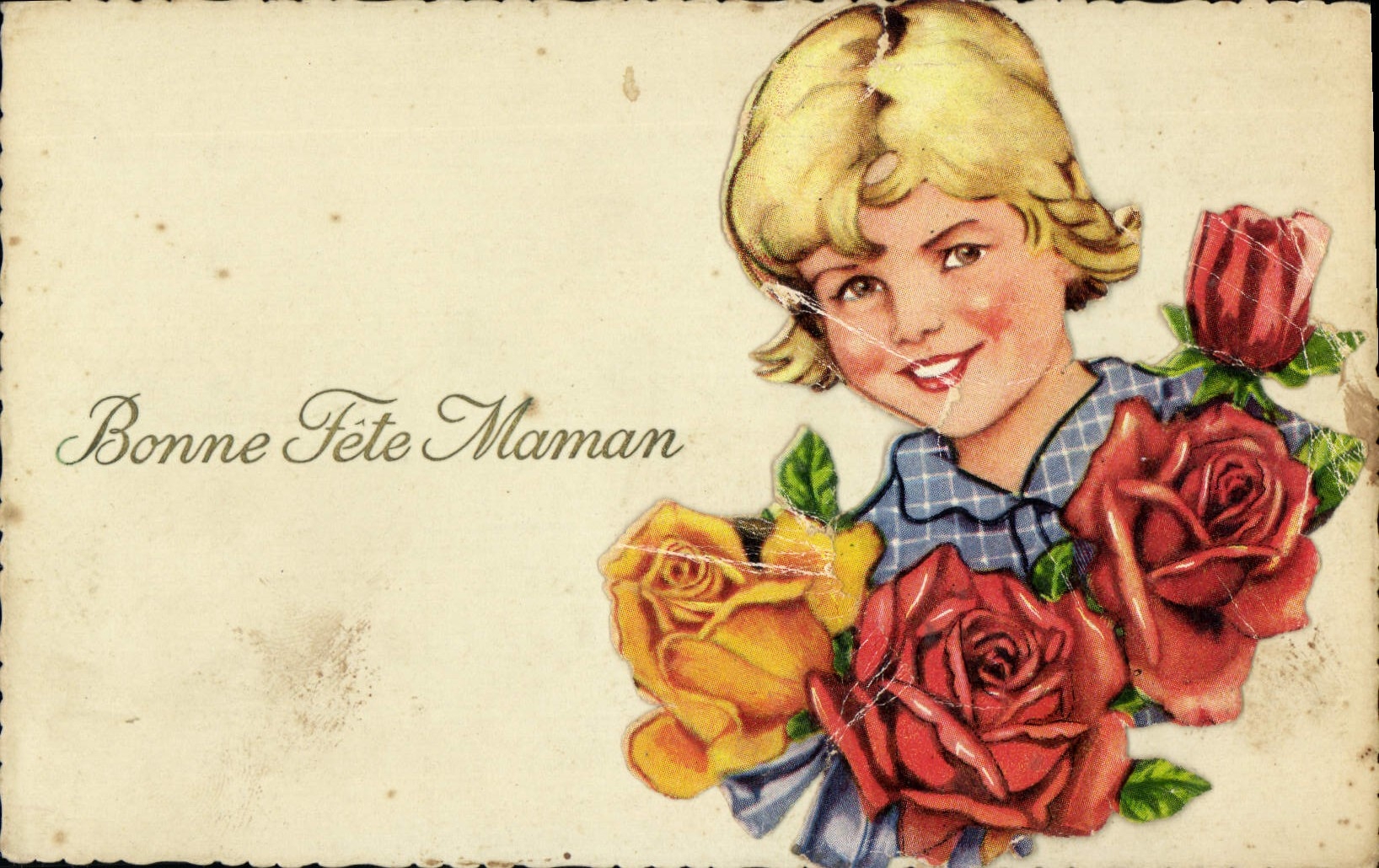 VINTAGE POSTCARD Fantaisie Good Woman celebrates mom