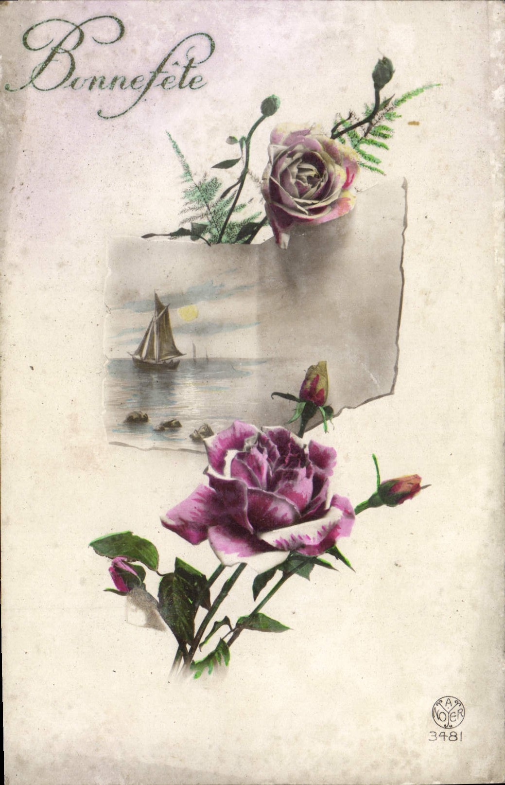 CPA Fantaisie Fleurs