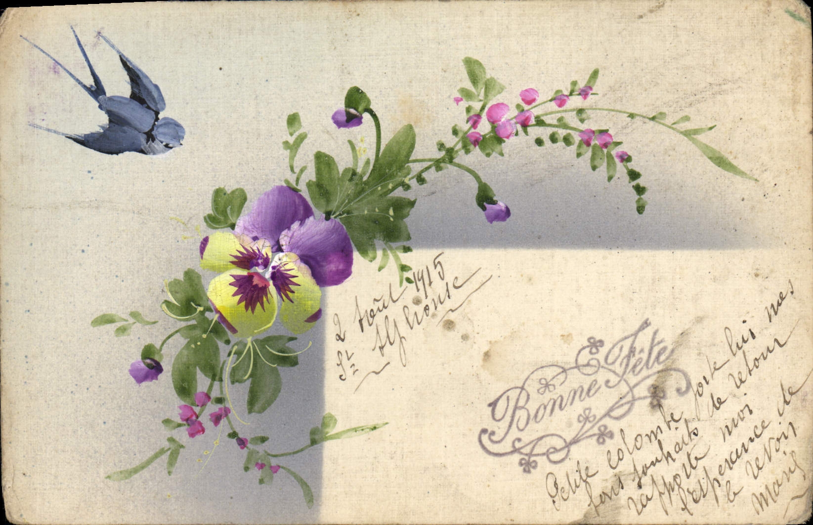 CPA Fantaisie Fleurs 