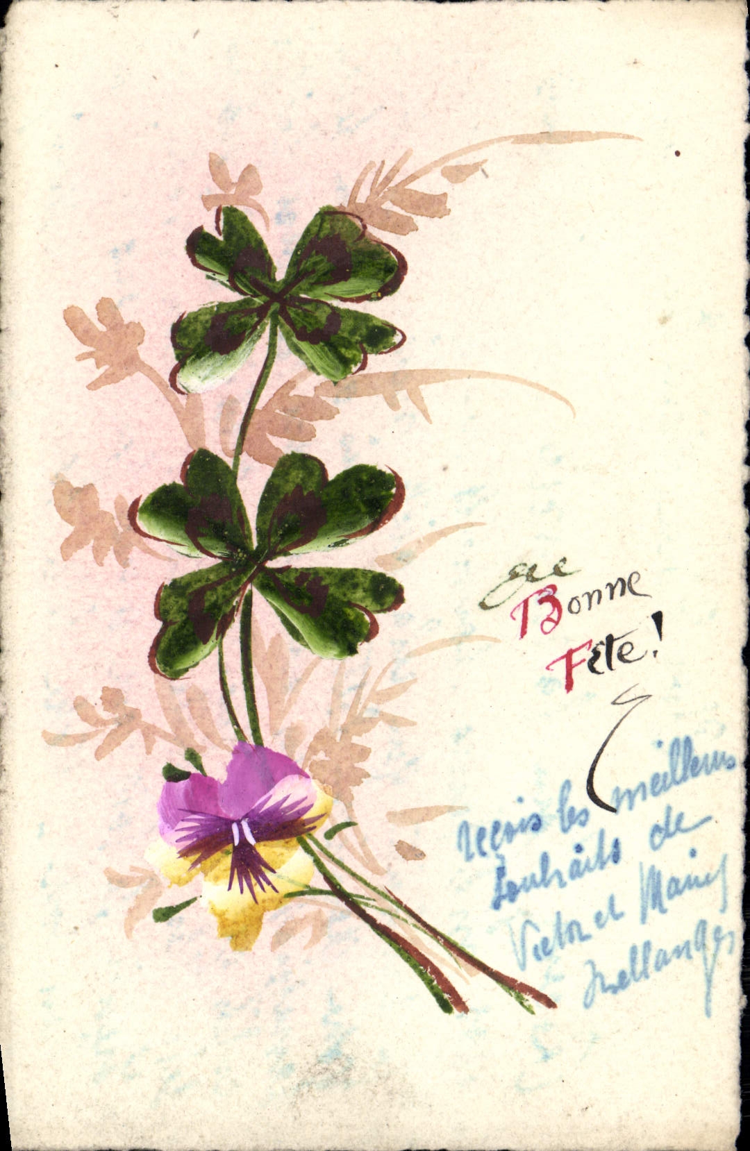 CPA Fantaisie Fleurs