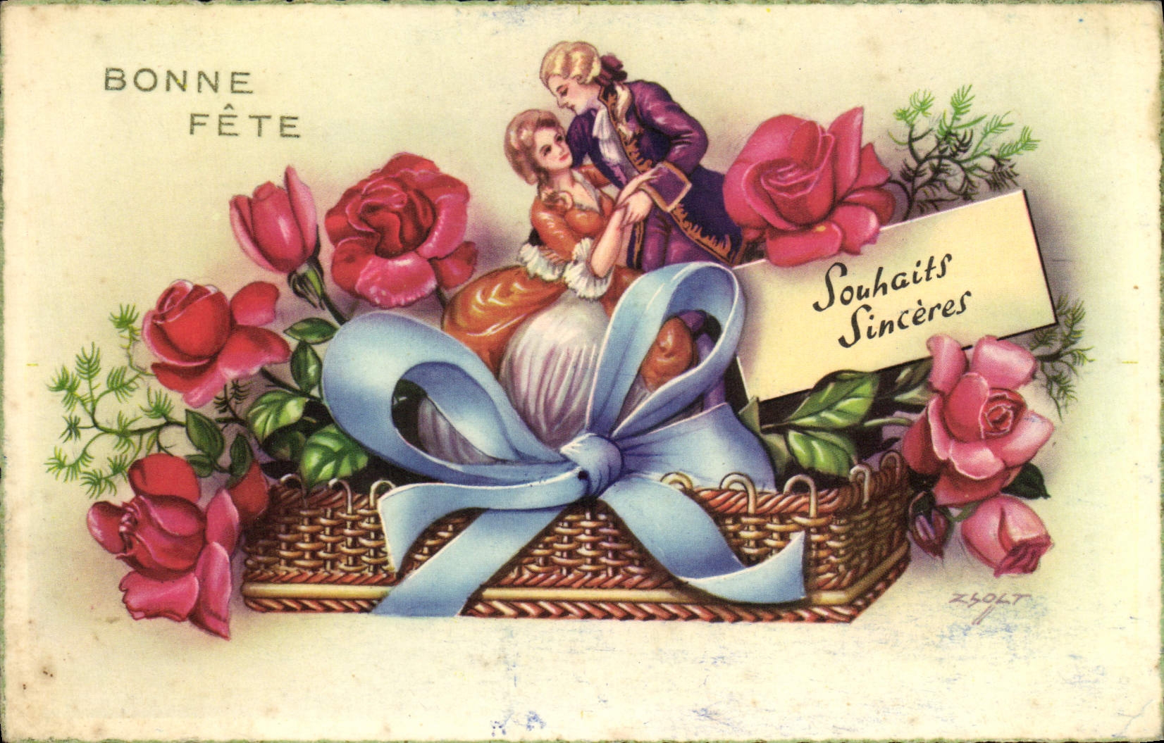 CPA Fantaisie Fleurs