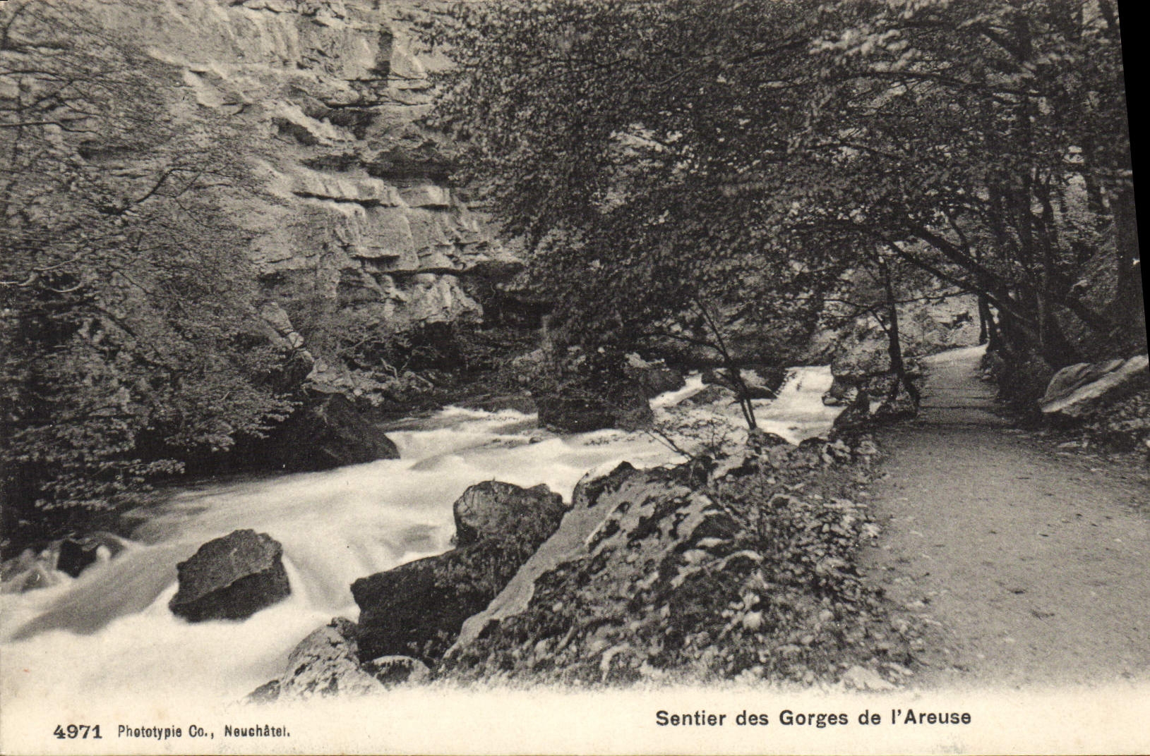 CPA Sentier des gorges de l'Areuse 