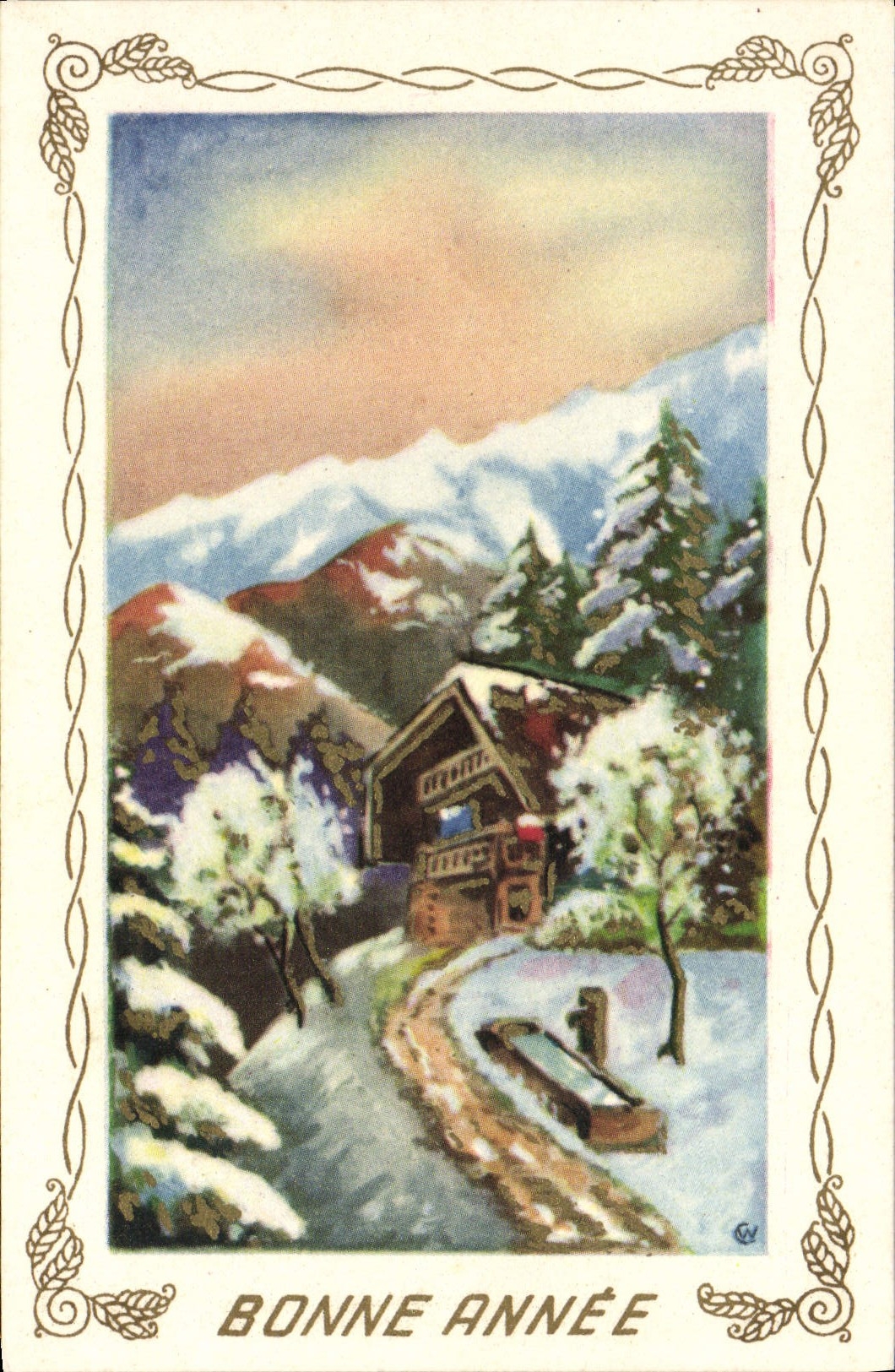 CPA Fantaisie Bonne annee