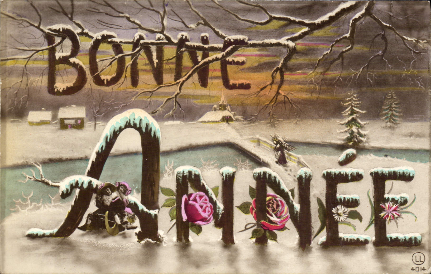 CPA Fantaisie Bonne annee