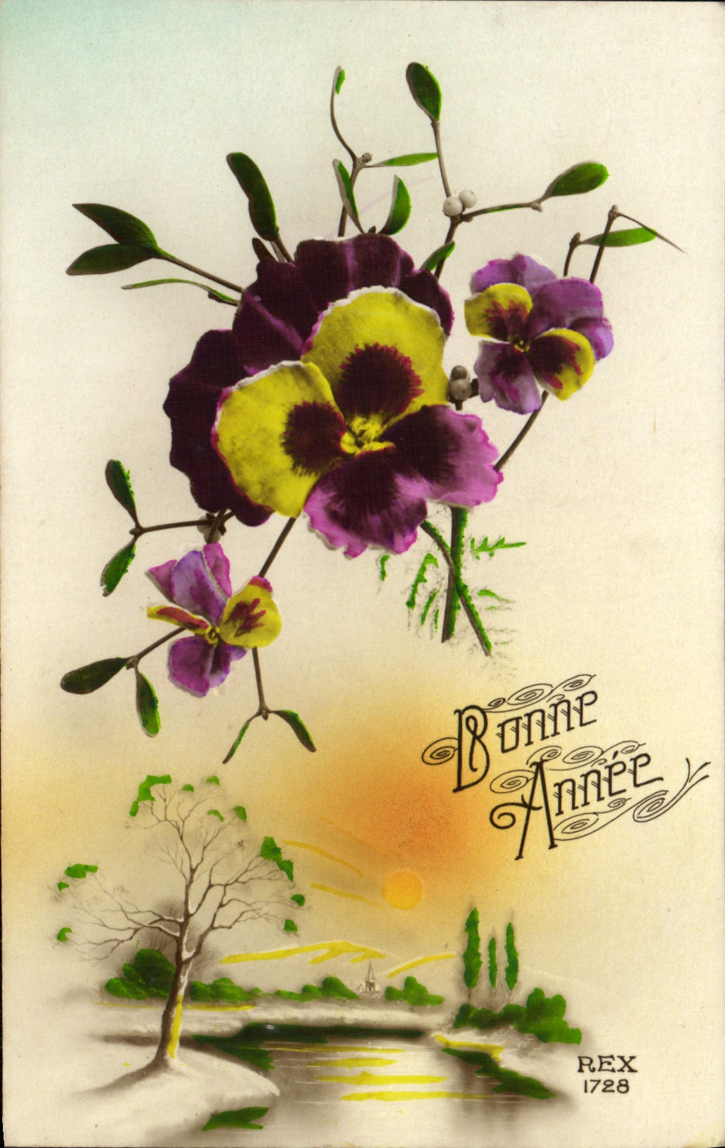 CPA Fantaisie Fleurs