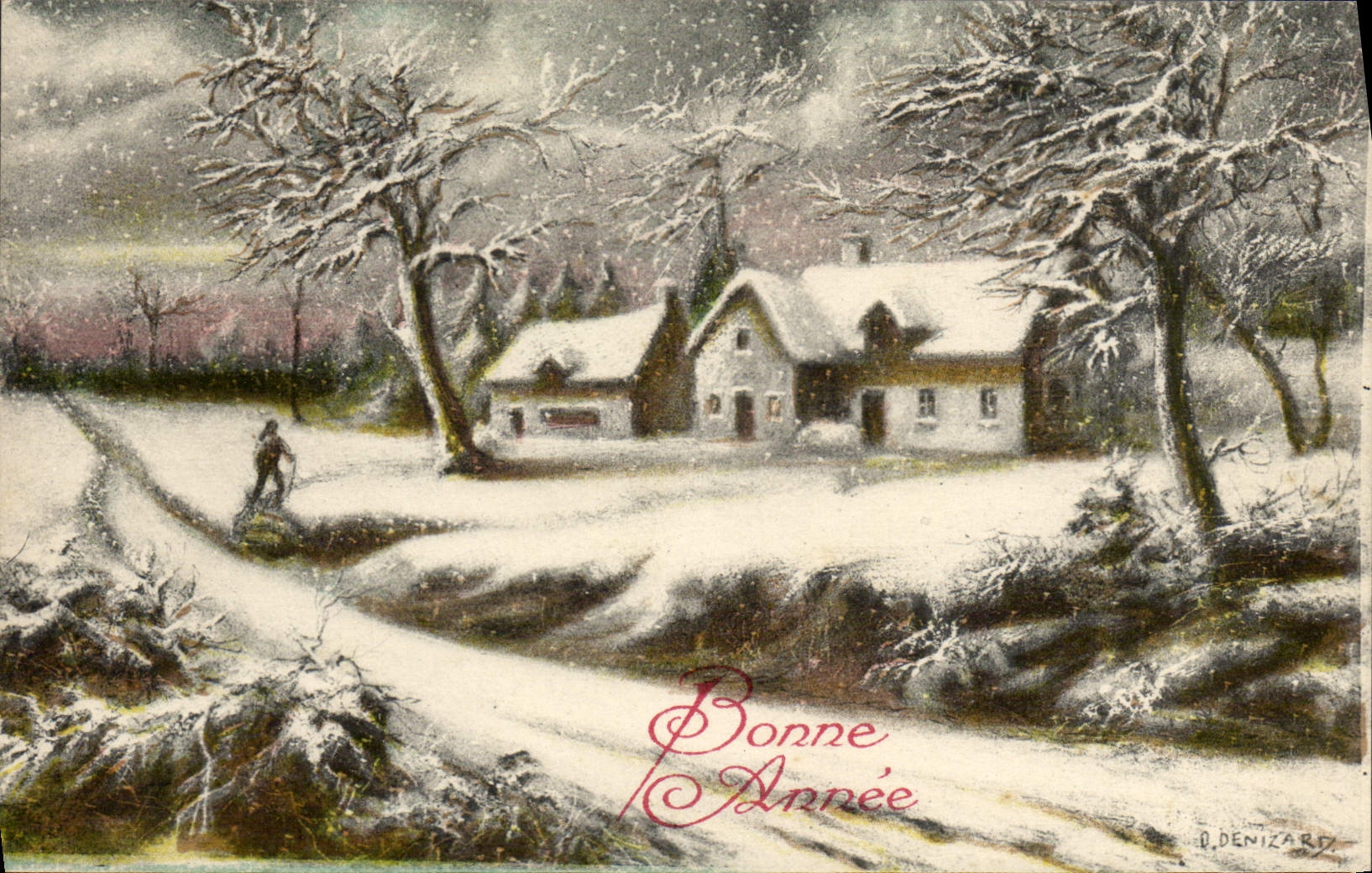 CPA Fantaisie Bonne annee