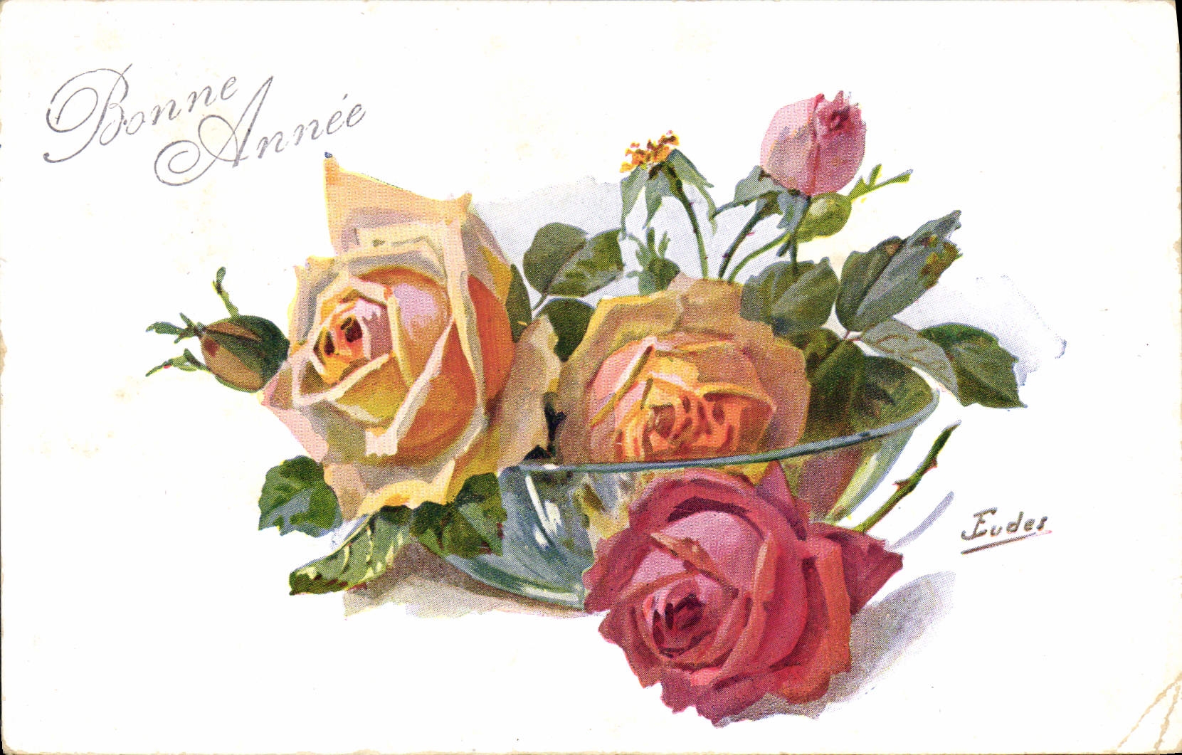 CPA Fantaisie Fleurs 