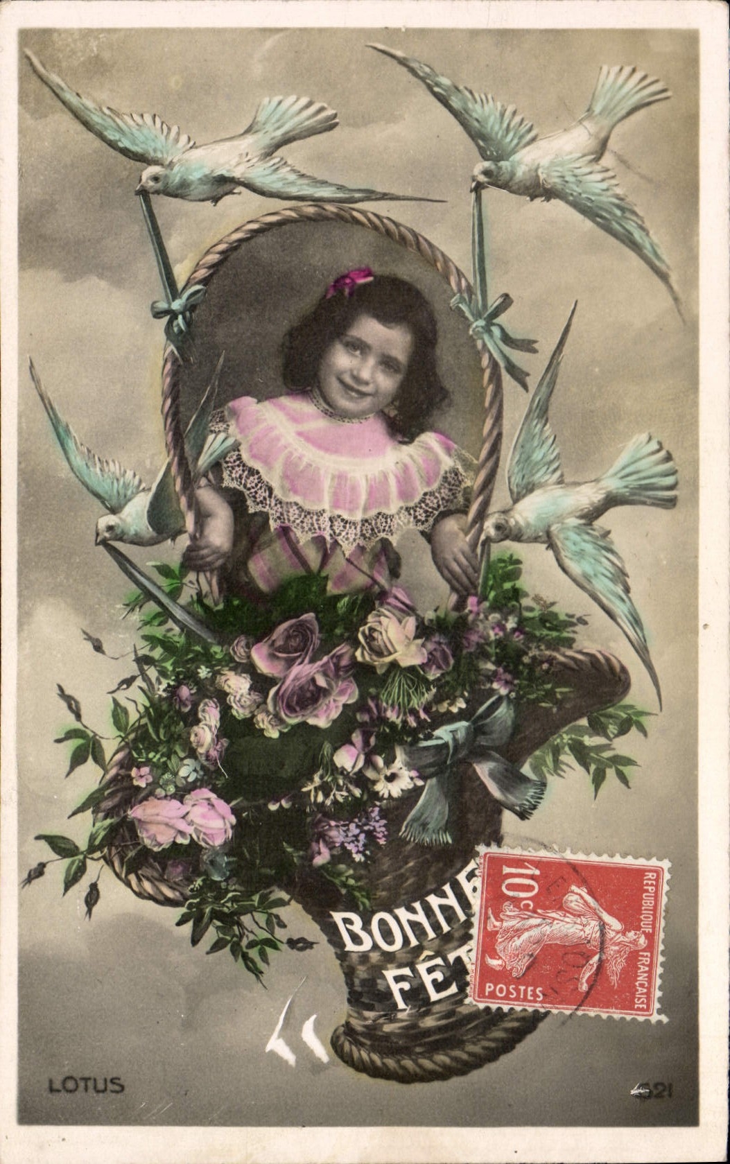 CPA Fantaisie Enfant Bonne Fete