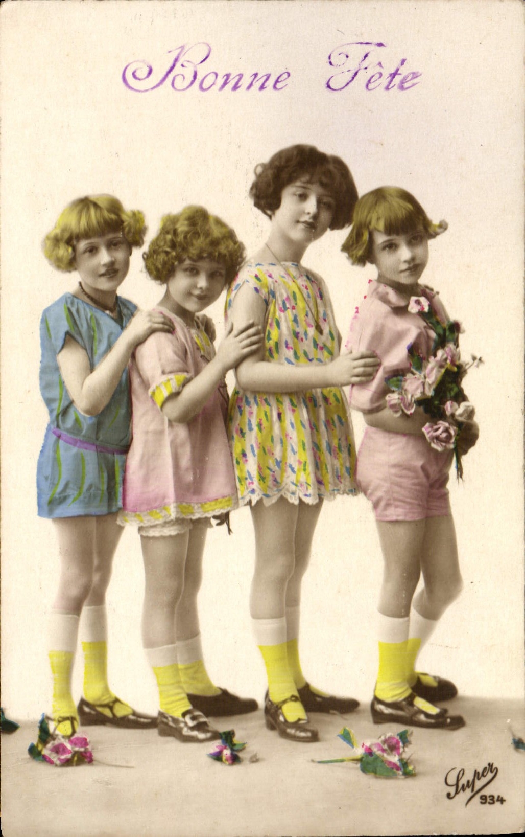 CPA Fantaisie Enfants Bonne Fete