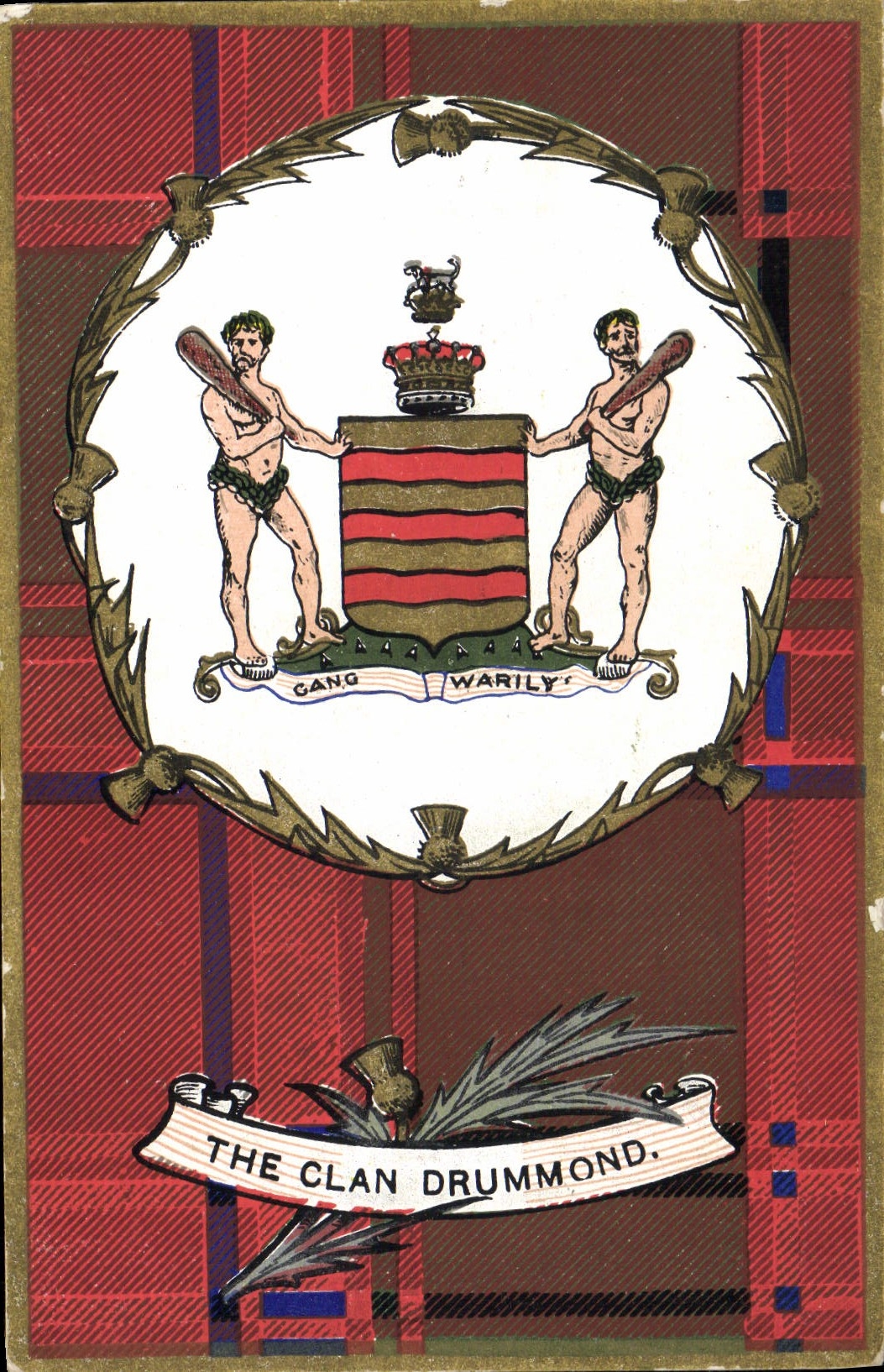 VINTAGE POSTCARD The Drummond Clan