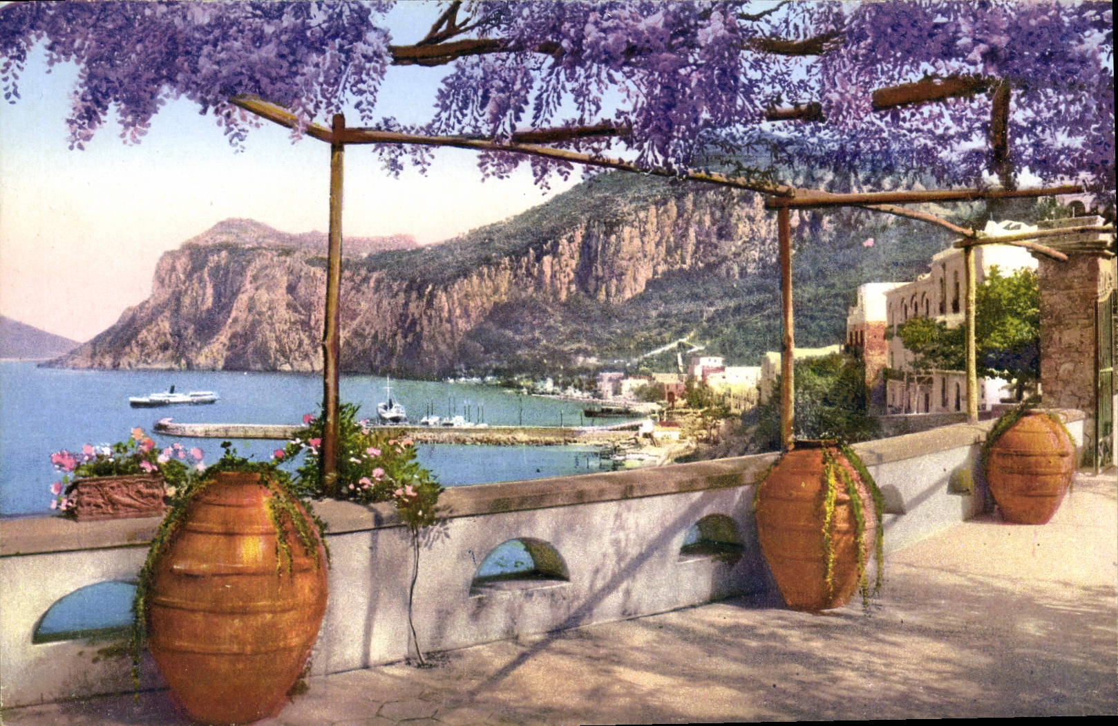 CPA Capri marina col M Tiberio