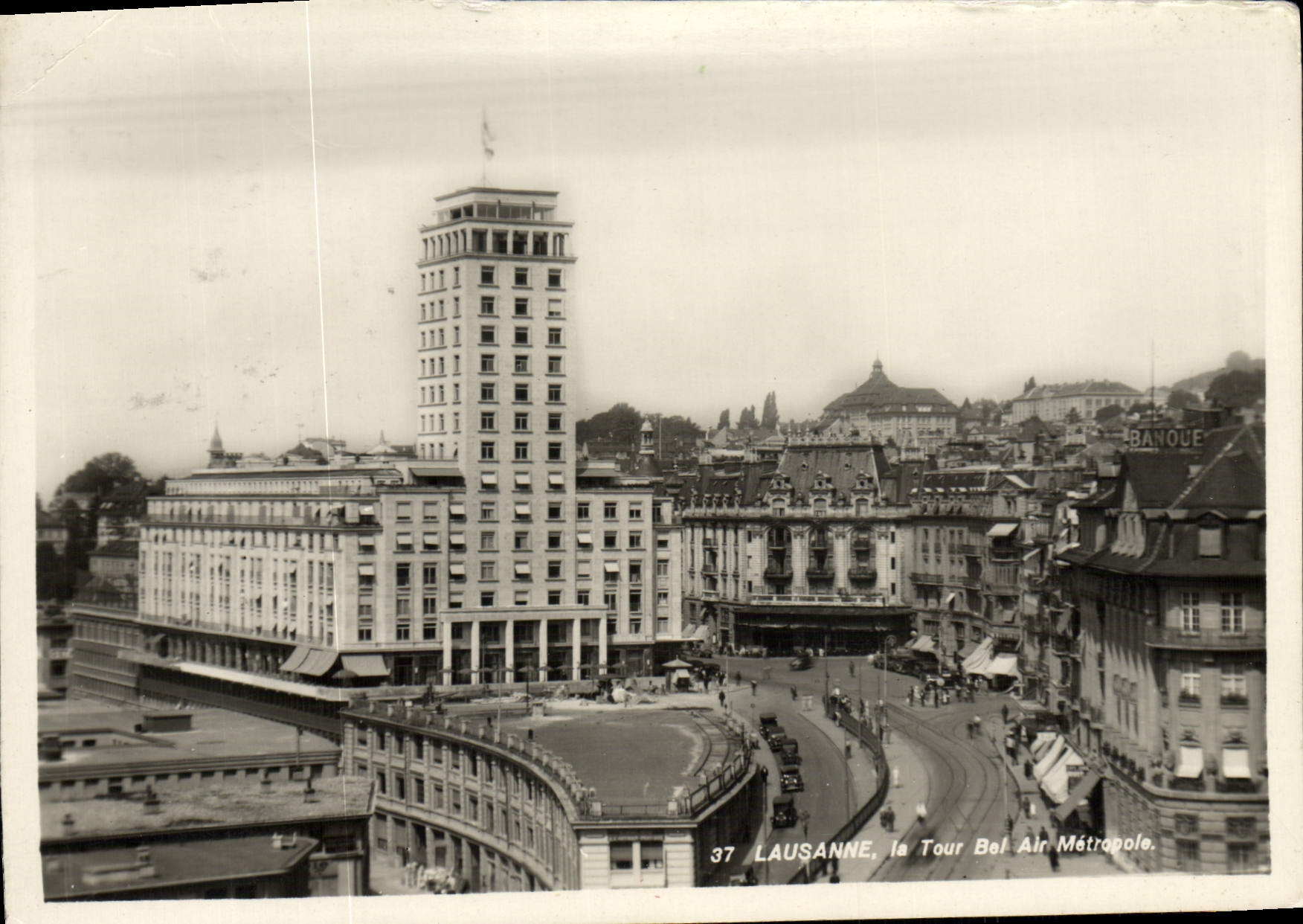 CPA Lausanne la Tour Bel Air Metropole