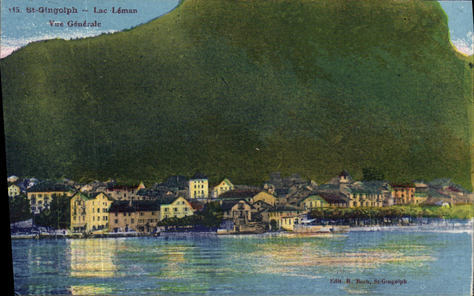 CPA St Gingolph Lac leman Vue Generale