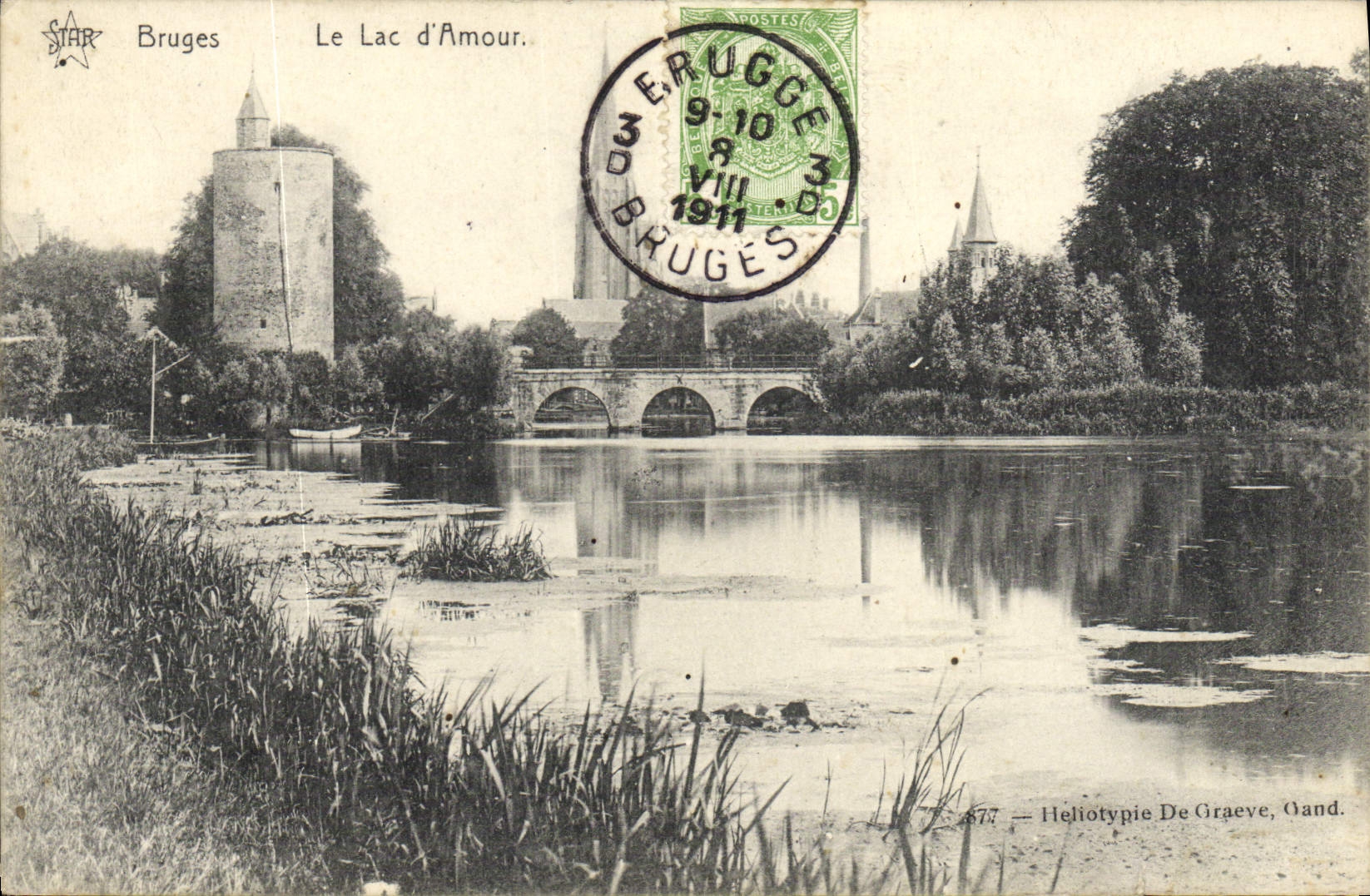 CPA Bruges Le Lac D'Amour