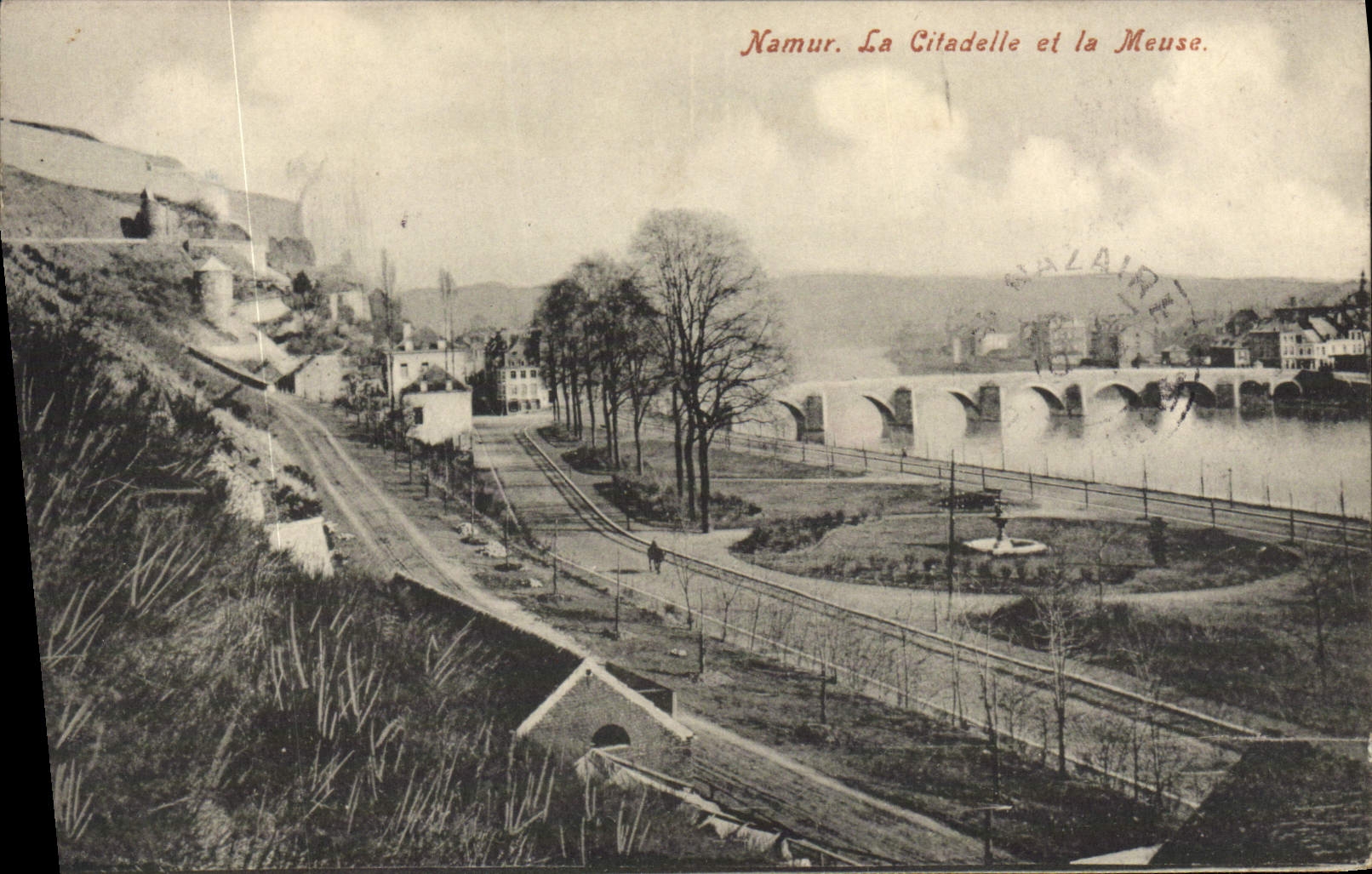 VINTAGE POSTCARD Namur the Citadel and the Meuse