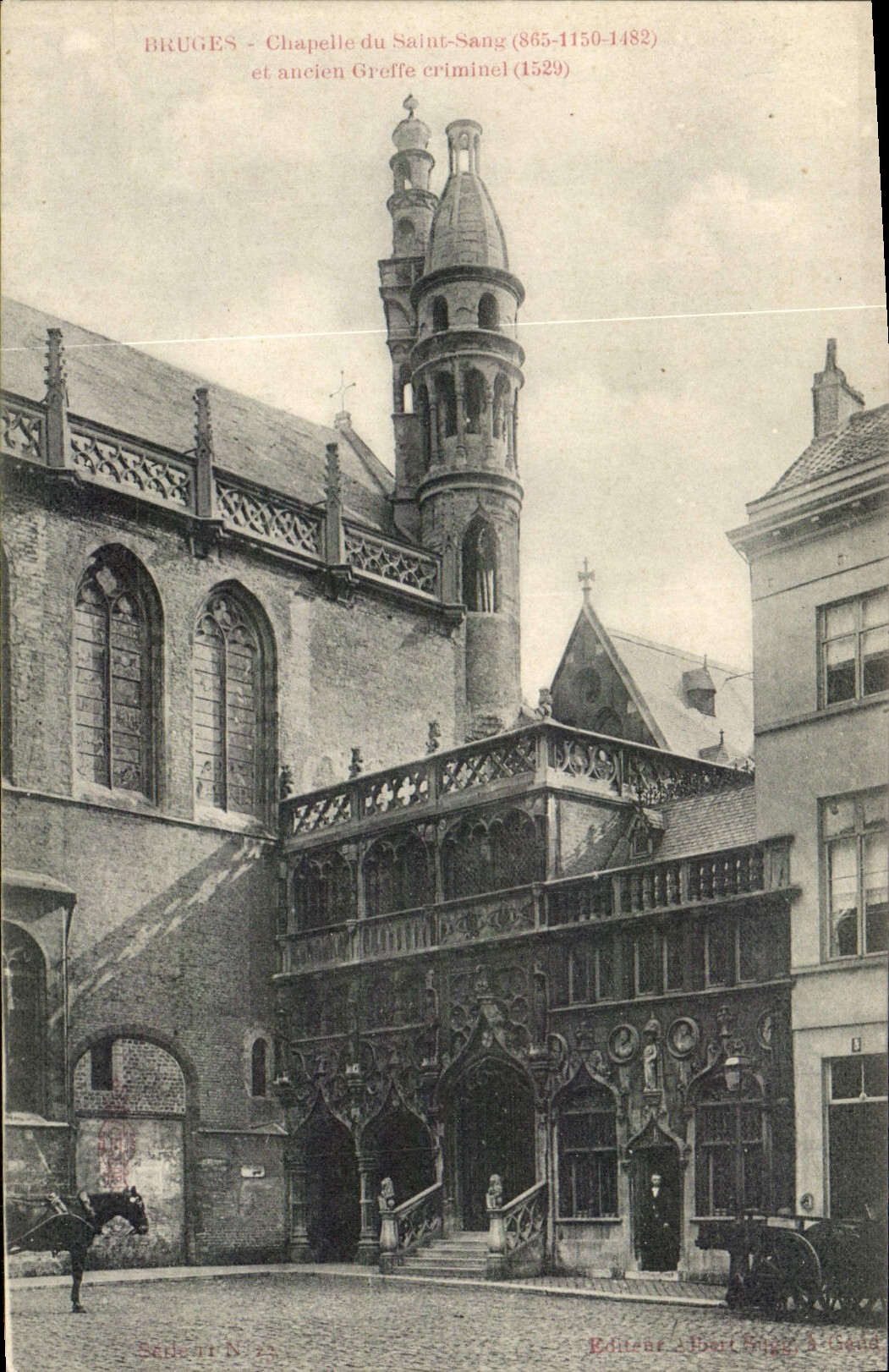 CPA Bruges Chapelle du Saint Sang et ancien greffe criminel