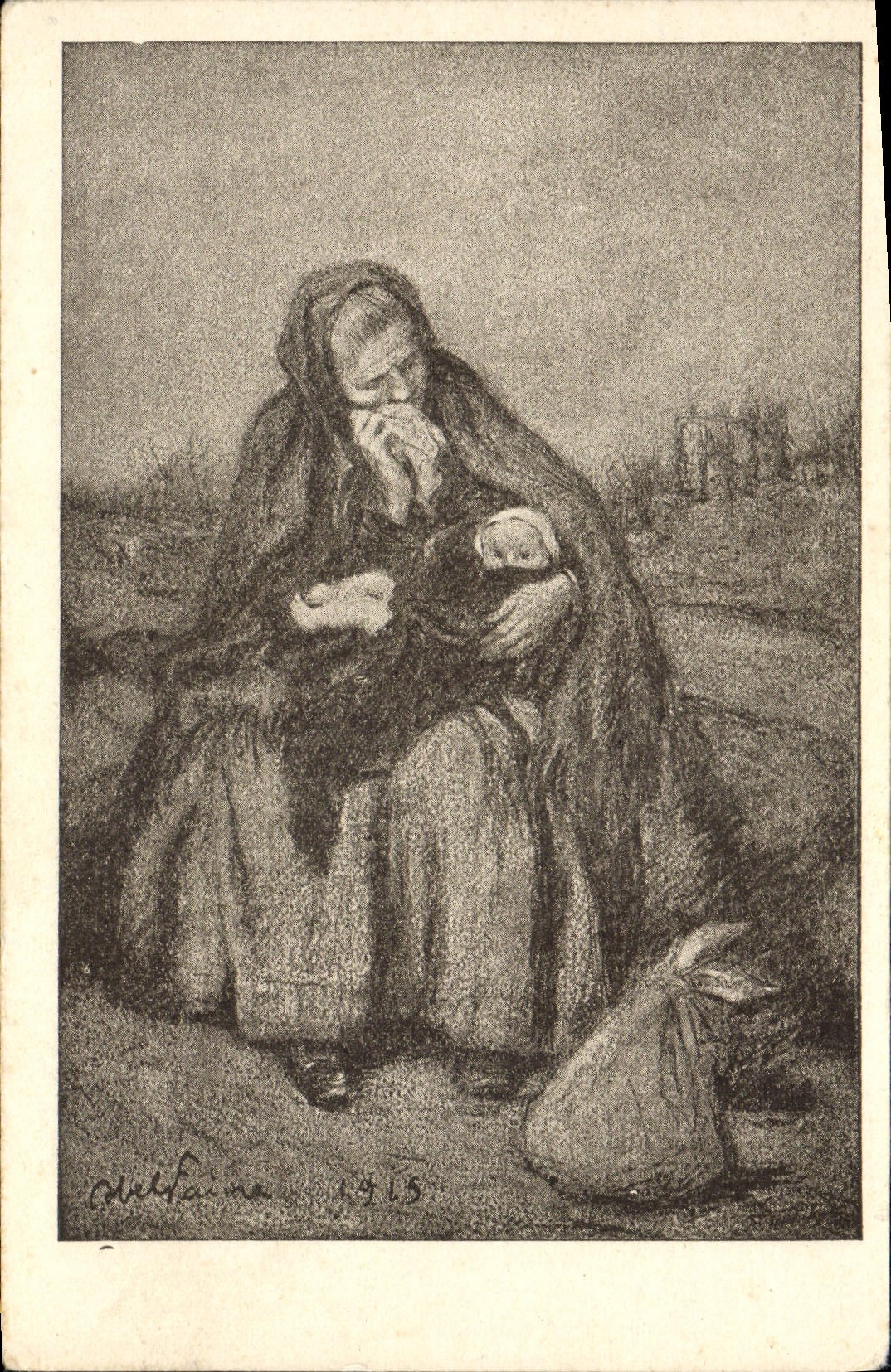 CPA Illustrateur Abel Faivre 1915