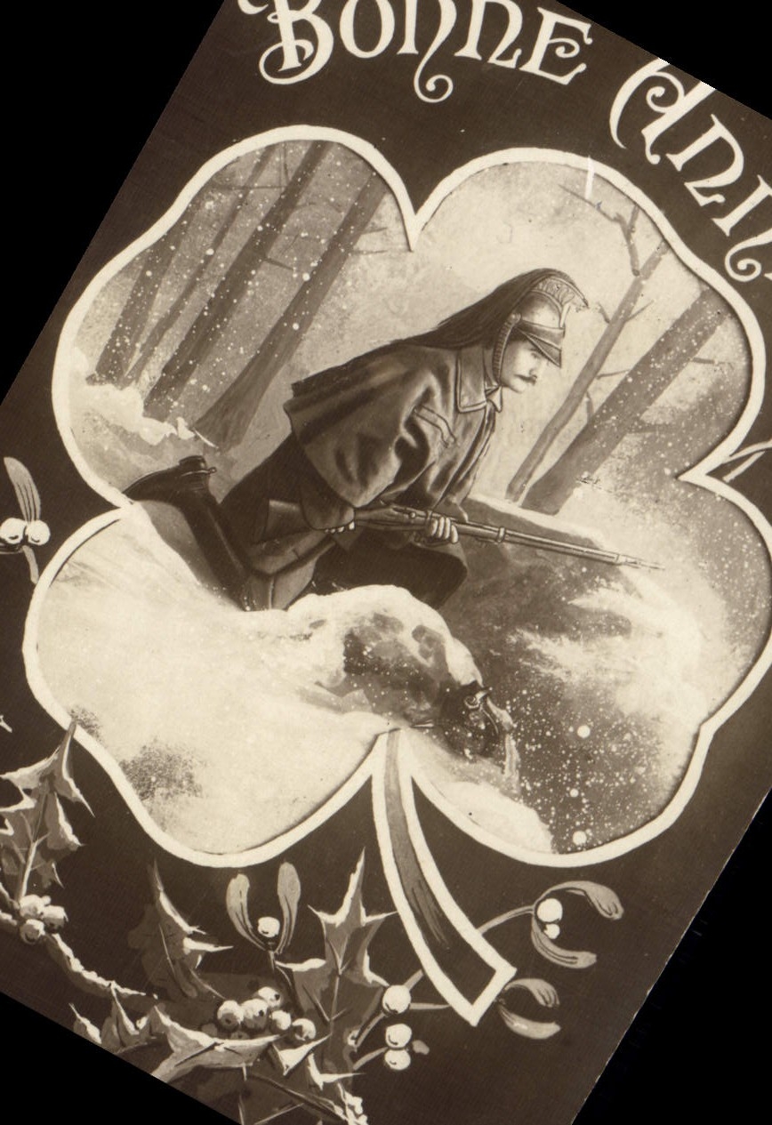 CPA Fantaisie Soldat Militaria Trefle