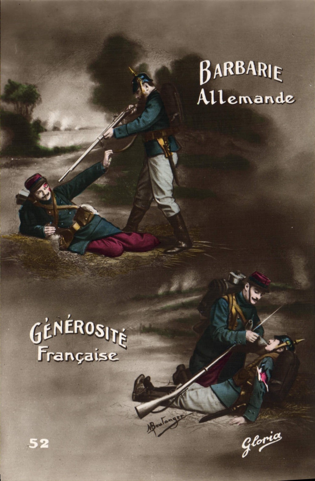 VINTAGE POSTCARD Fantasy Militaria Soldiers