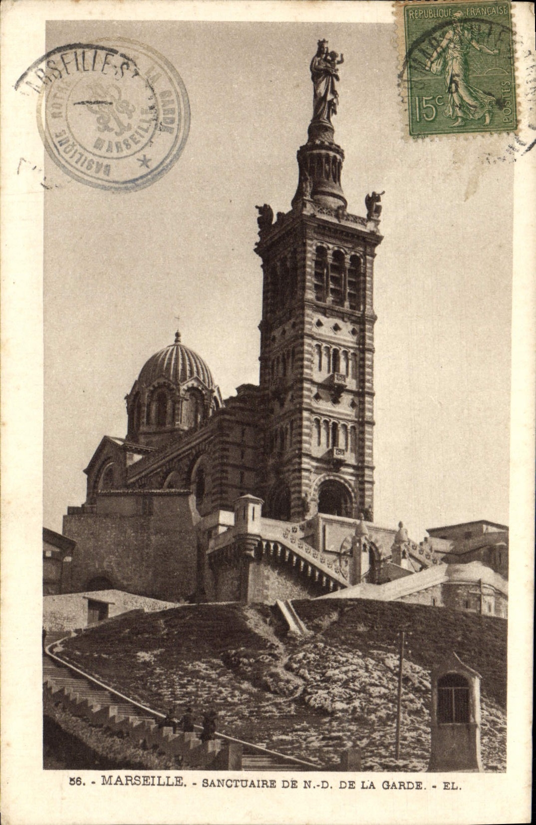 CPA Marseille Sanctuaire de N D de la Garde 